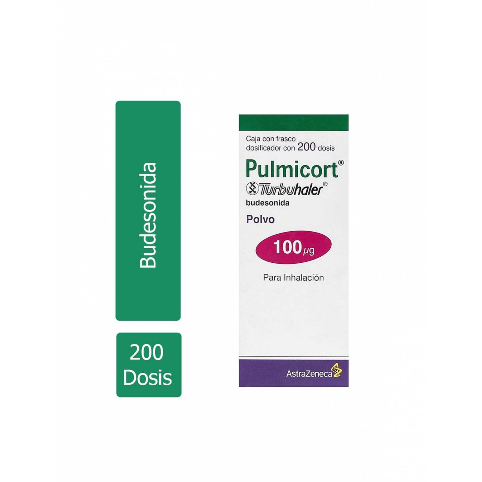 Pulmicort Turbuhaler 100 mcg Caja Con Frasco Dosificador Con 200 Dosis 