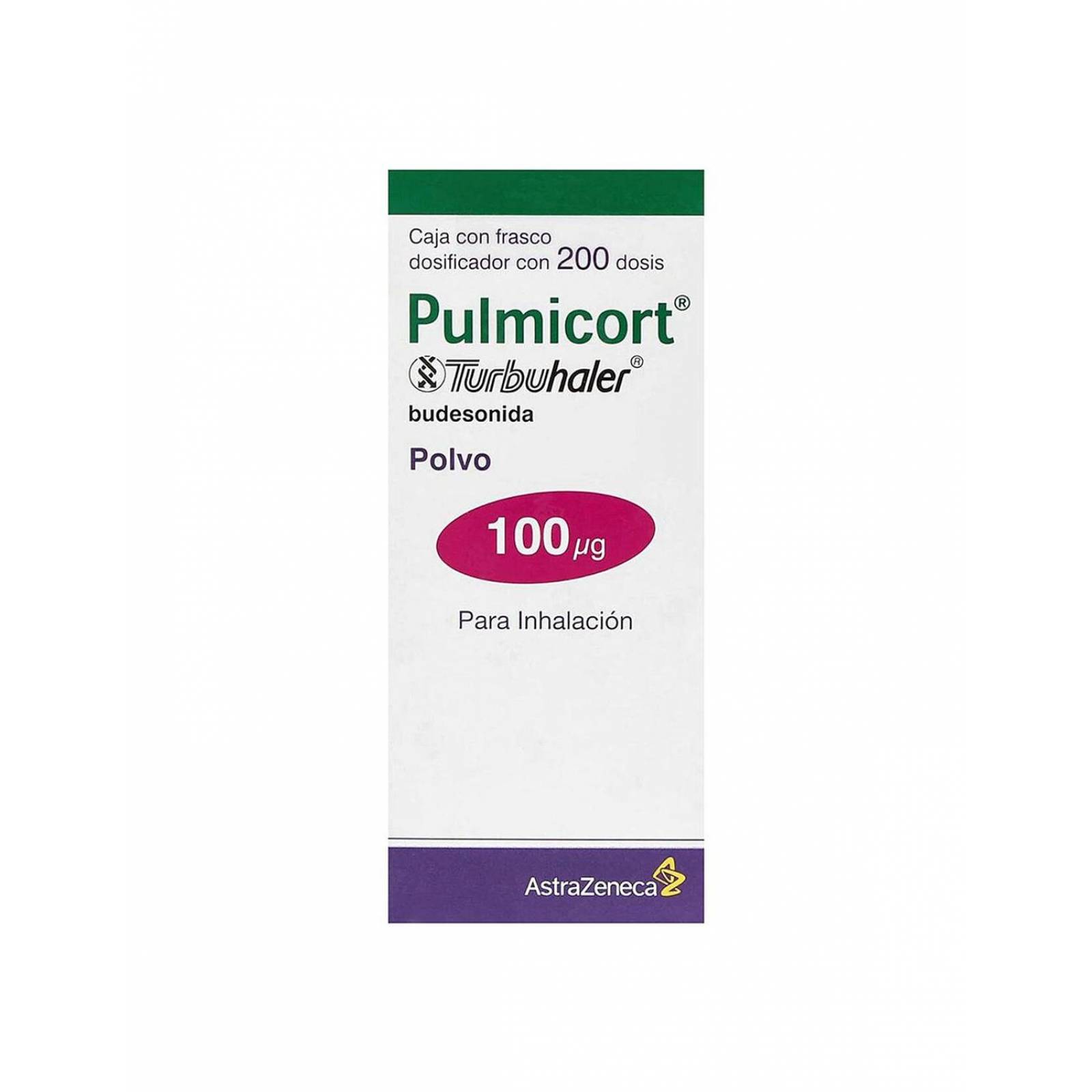 Pulmicort Turbuhaler 100 mcg Caja Con Frasco Dosificador Con 200 Dosis 
