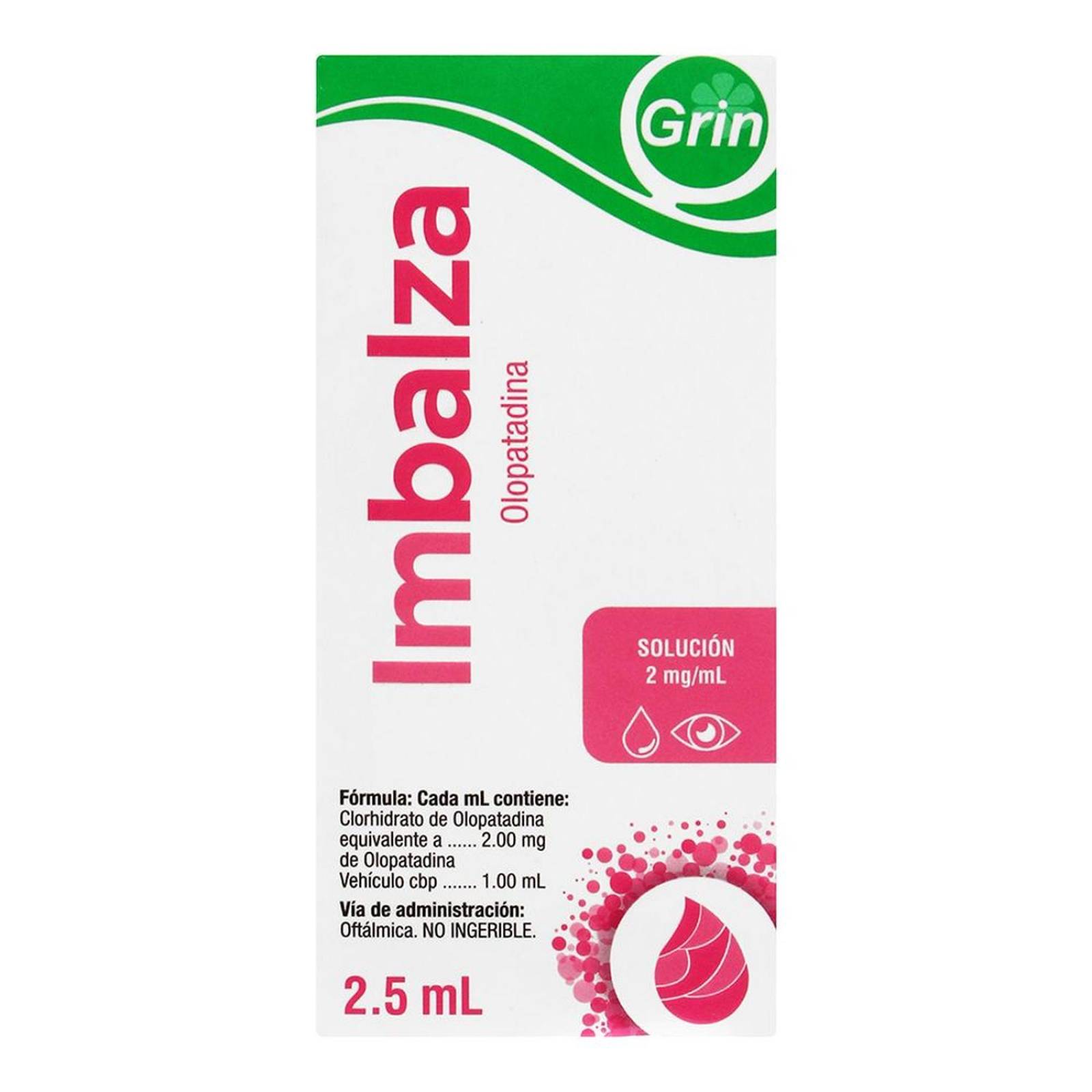Imbalza Solución Oftálmica 0.2% Frasco Gotero Con 2.5 mL 