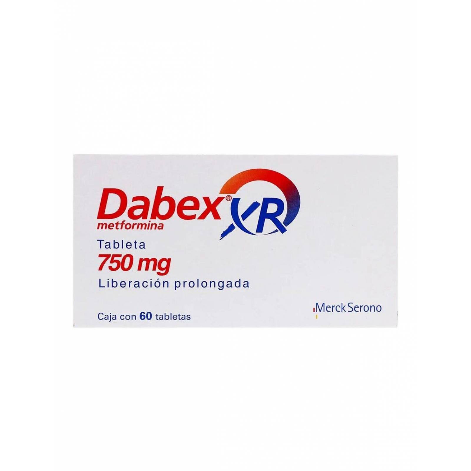 Dabex Xr 750 mg Caja Con 60 Tabletas 