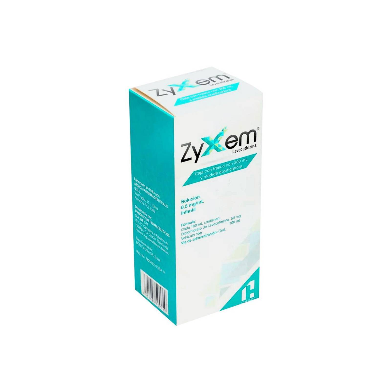 Zyxem Infantil 0.5 mg / mL Caja Con Frasco Con 200 mL 