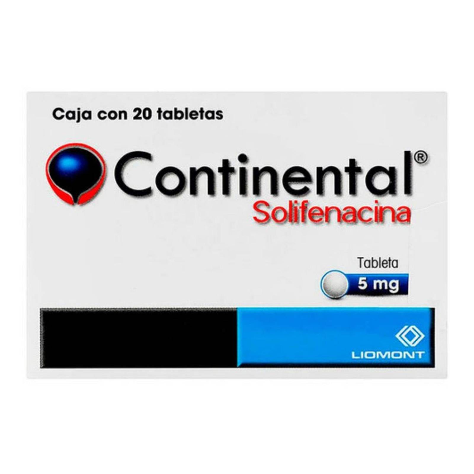 Continental 5 mg Caja Con 20 Tabletas 