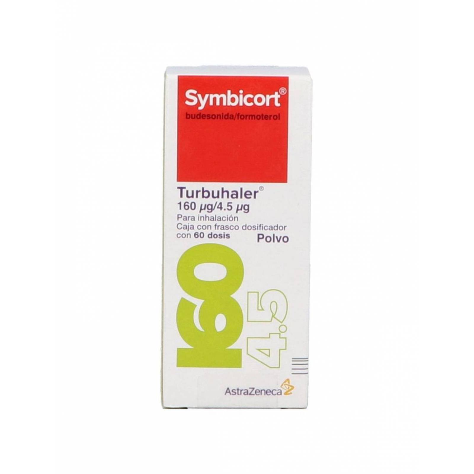 Symbicort 160 Mcg/4.5 Mcg Caja Con Frasco Dosificador Con 60 Dosis 