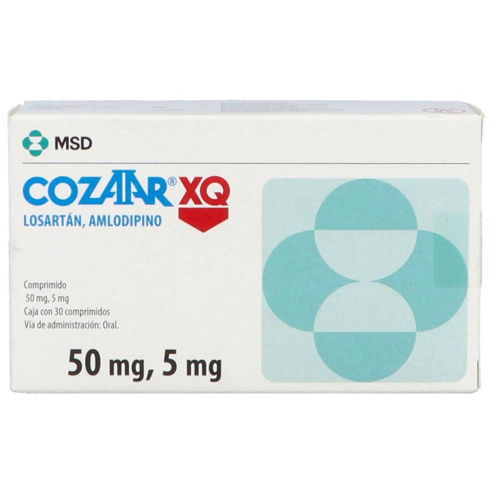 Cozaar XQ 50 / 5 mg Caja Con 30 Comprimidos 