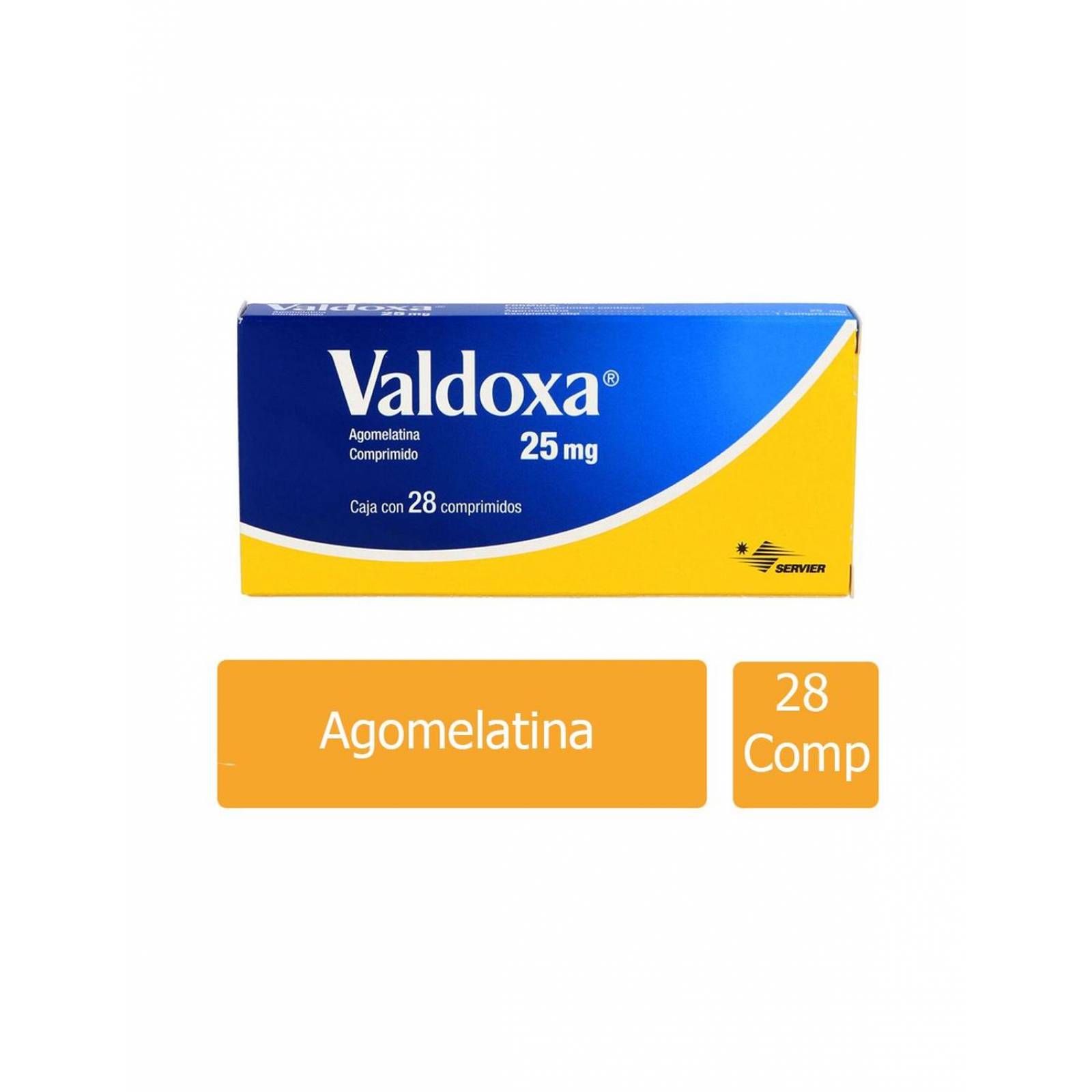 Valdoxa 25 mg Caja Con 28 Comprimidos 