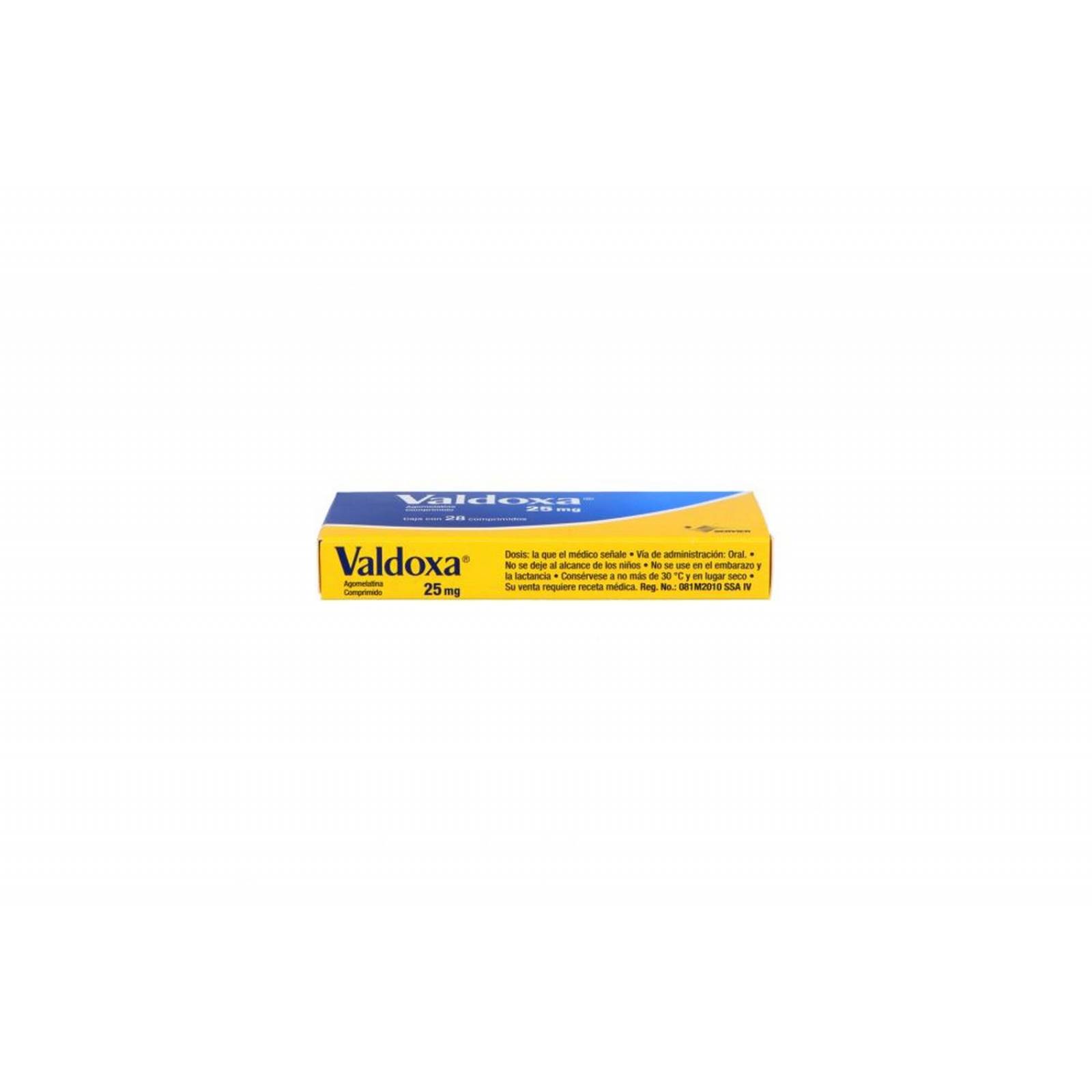 Valdoxa 25 mg Caja Con 28 Comprimidos 
