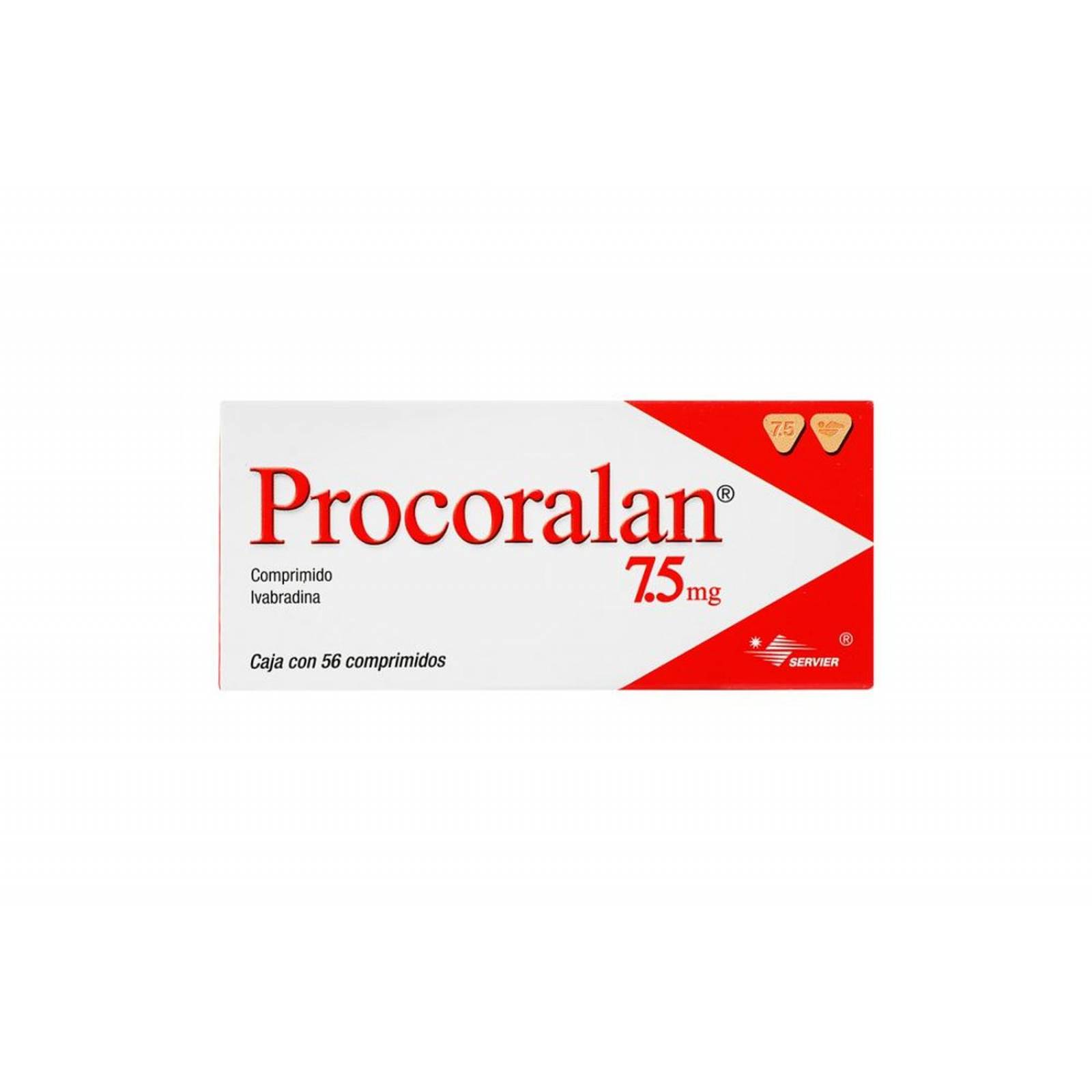 Procoralan 7.5 mg Caja Con 56 Comprimidos 