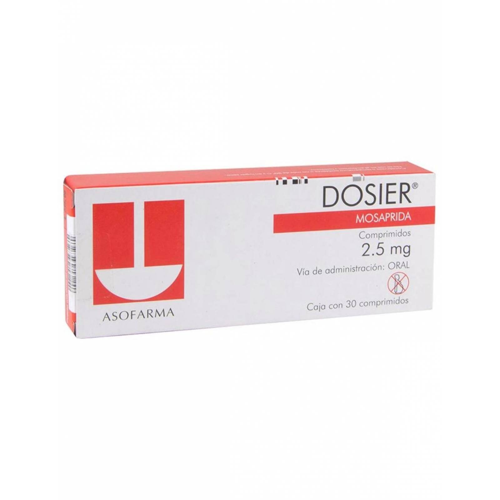 Dosier 2.5mg Caja Con 30 Comprimidos 