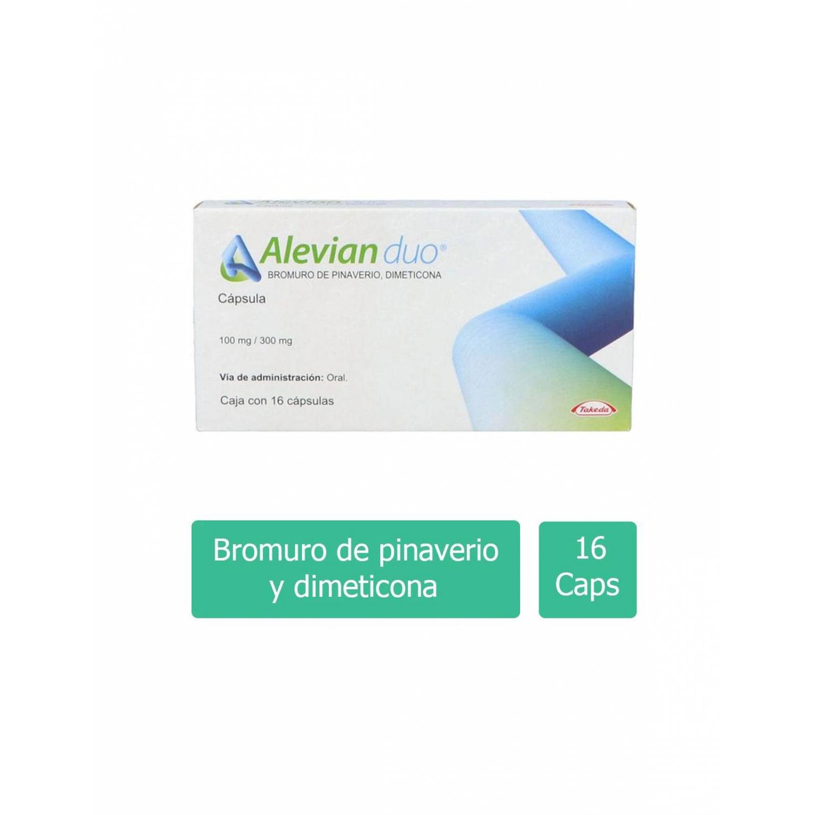 Alevian Duo 100 mg / 300 mg Caja Con 16 Cápsulas 