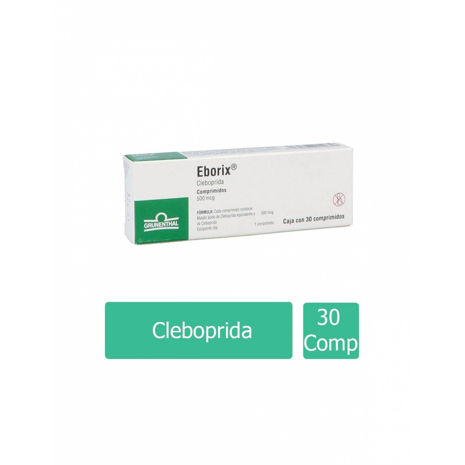 Eborix 500mcg Caja Con 30 Comprimidos 