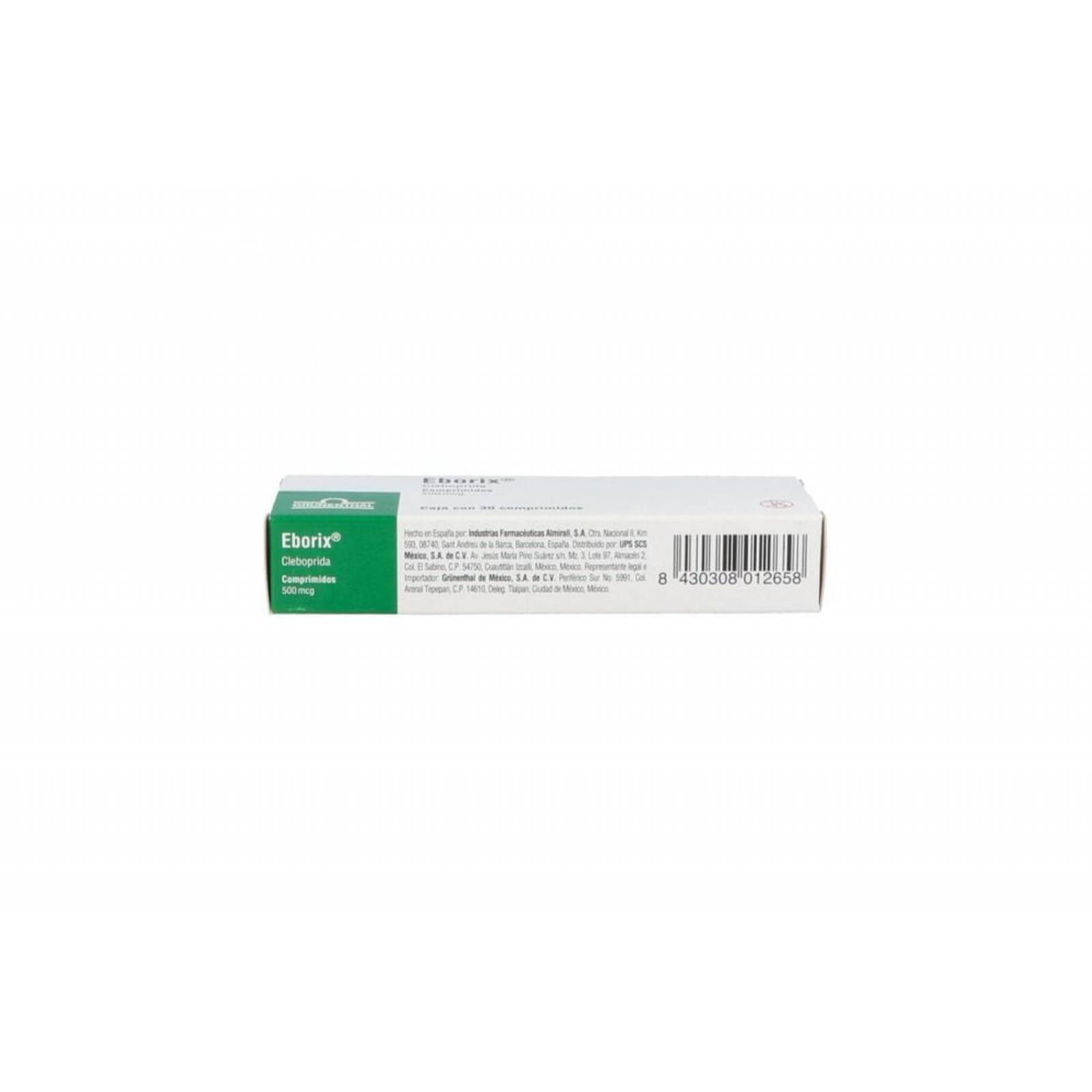 Eborix 500mcg Caja Con 30 Comprimidos 