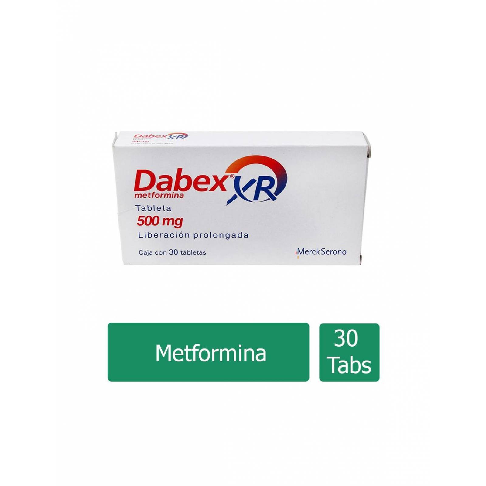Dabex Xr 500 Mg Caja Con 30 Tabletas 