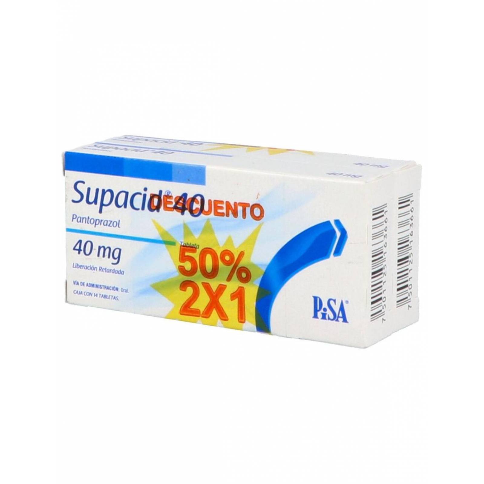 Supacid 40 mg Caja Con 14 Grageas - 2x1 