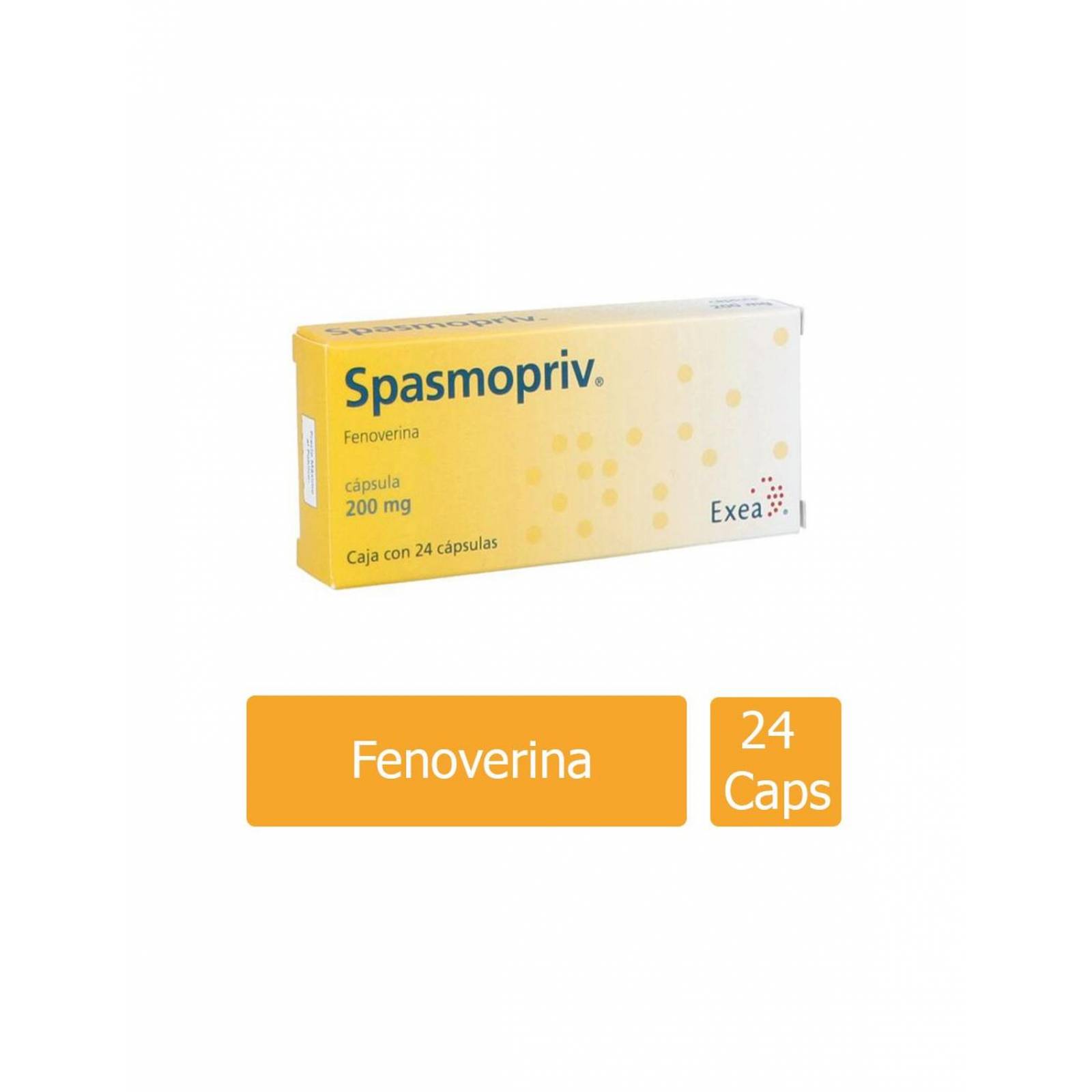 Spasmopriv 200 mg Caja Con 24 Tabletas 