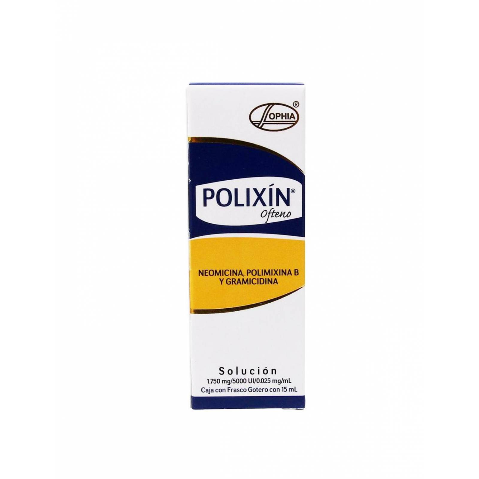 Polixín Ofteno Frasco Gotero Con 15 mL 