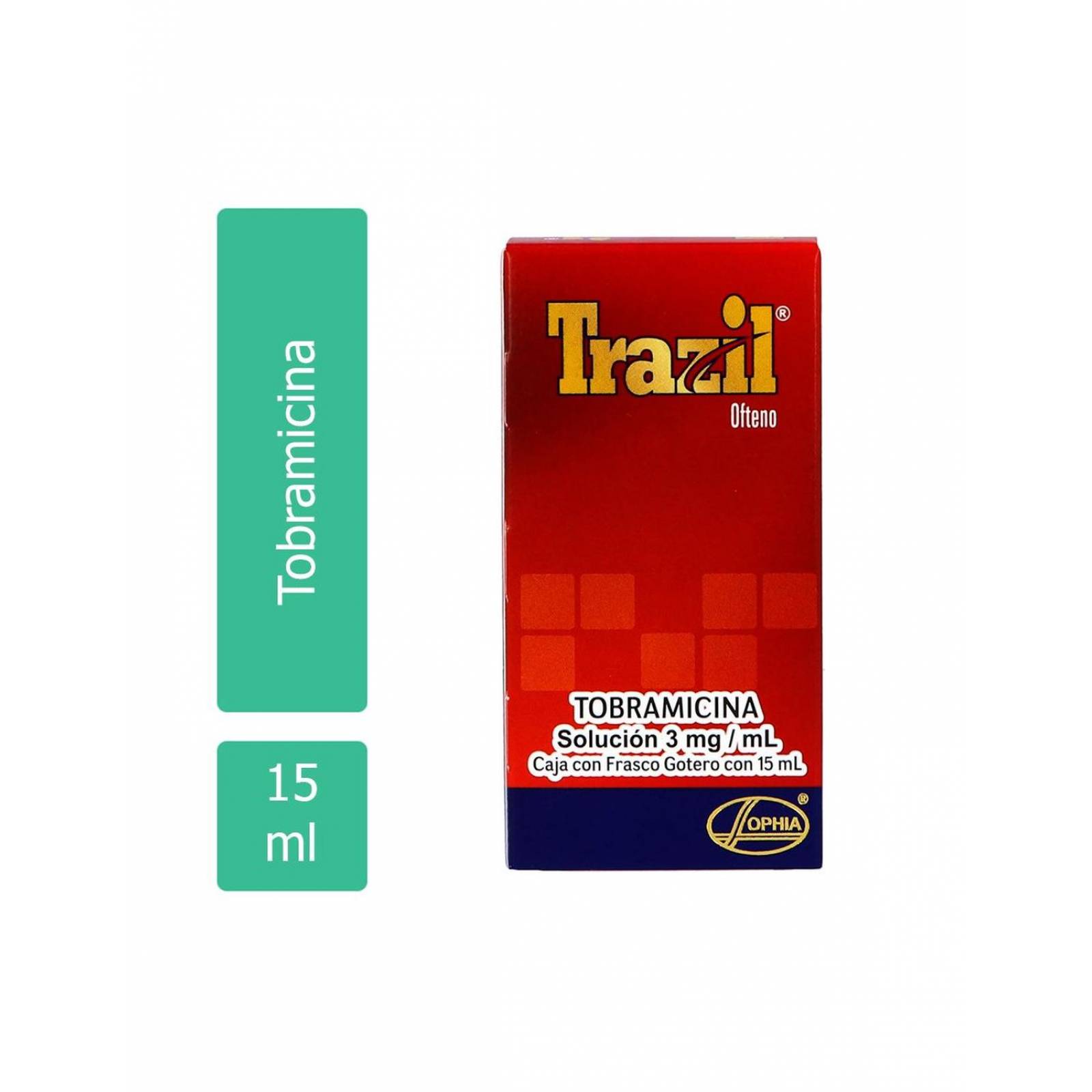 Trazil Ofteno 0.3% Caja Con Frasco Gotero Con 15mL 