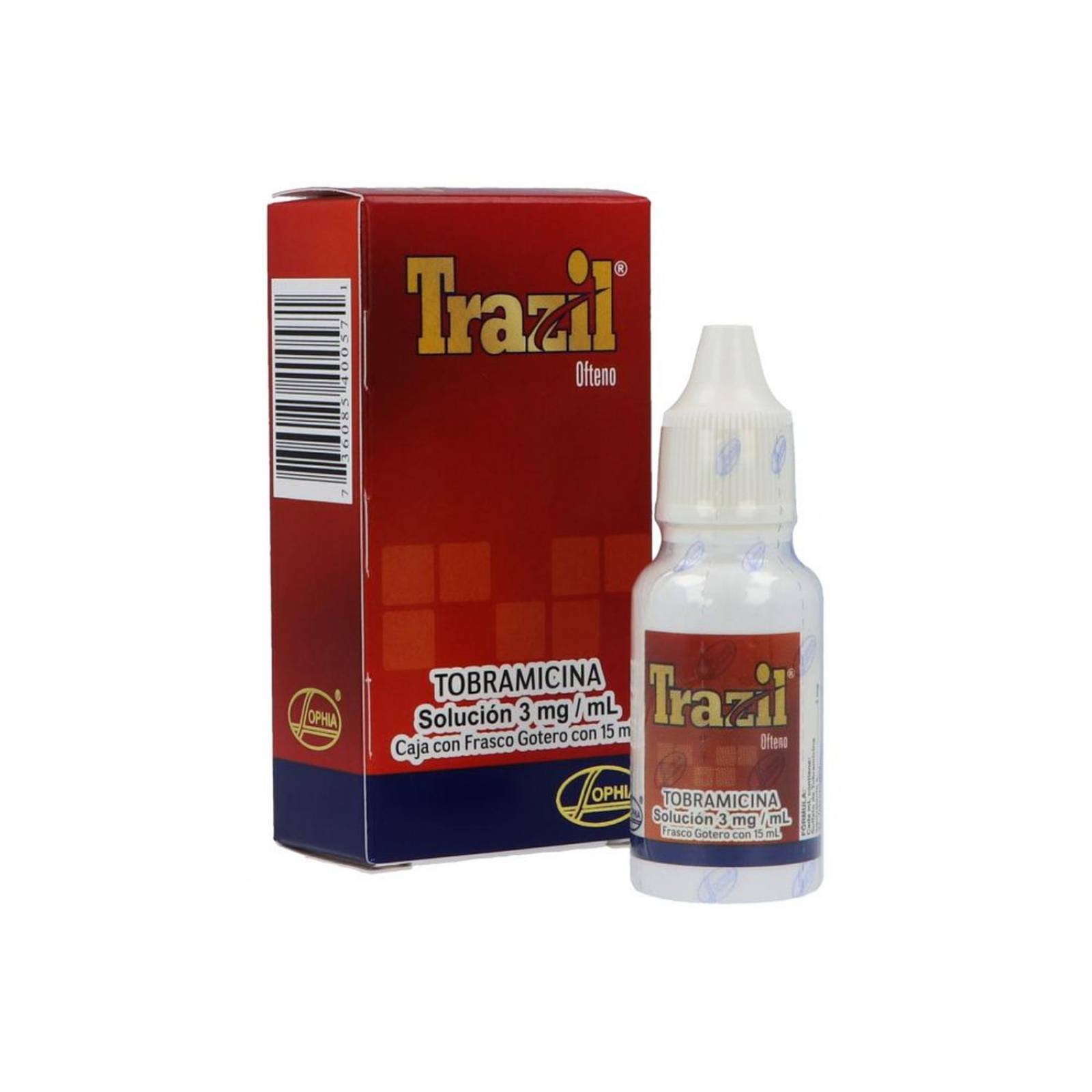 Trazil Ofteno 0.3% Caja Con Frasco Gotero Con 15mL 