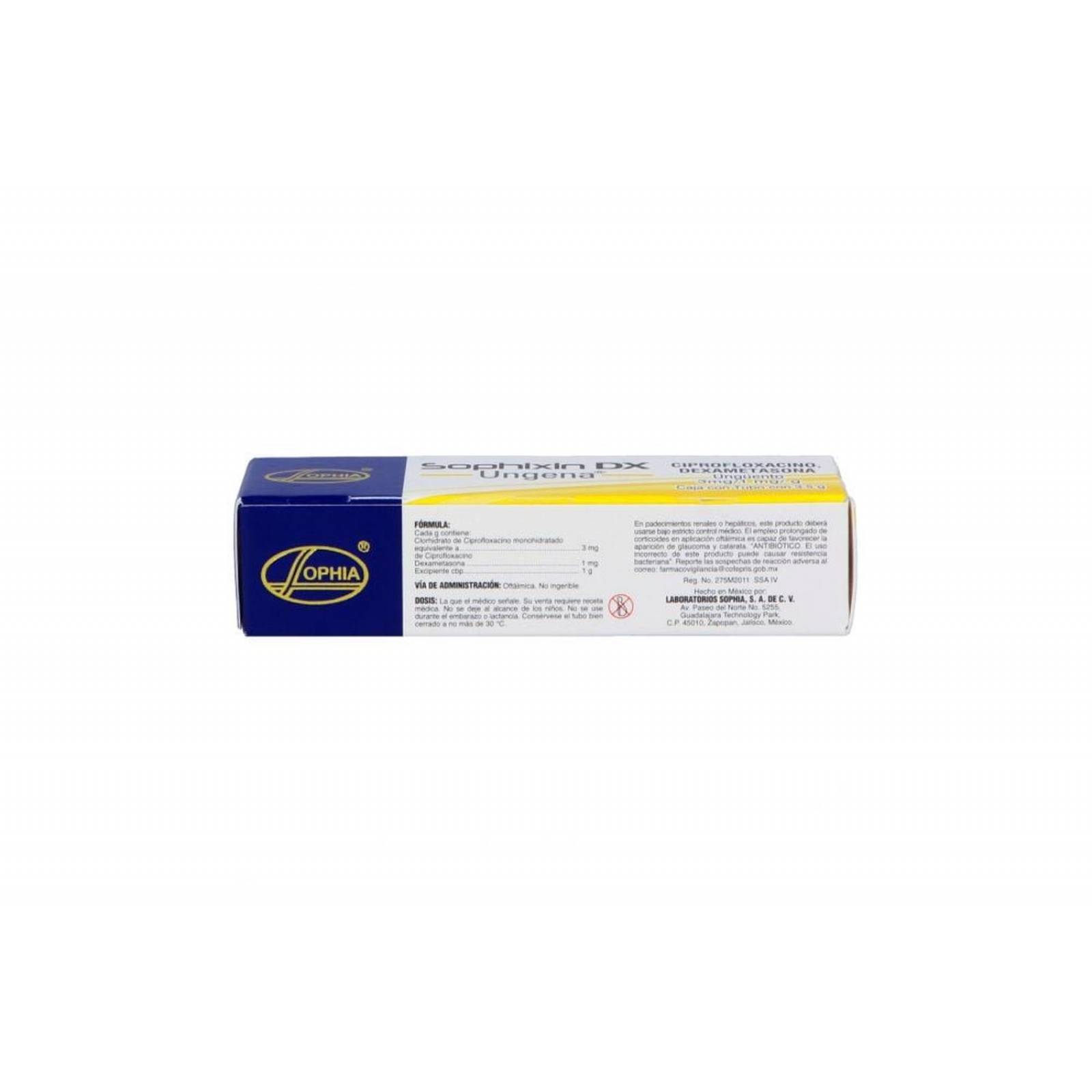Sophixin DX Ungena 3 mg/1 mg Tubo Con 3.5 g - RX 