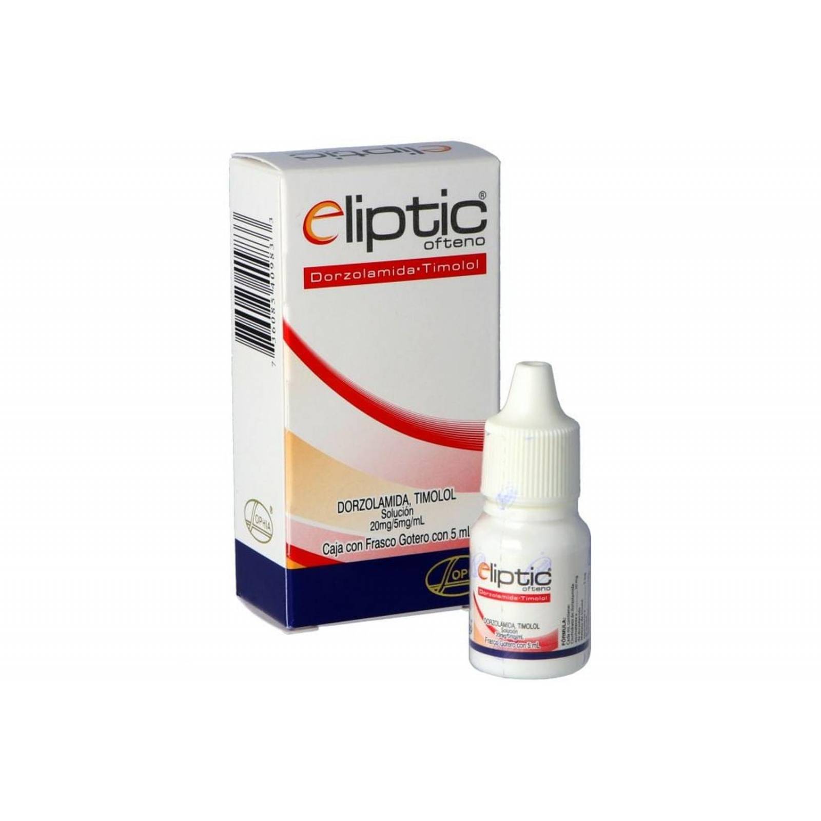 Eliptic Ofteno 20 mg /5 mg Solución Frasco Gotero Con 5 mL 