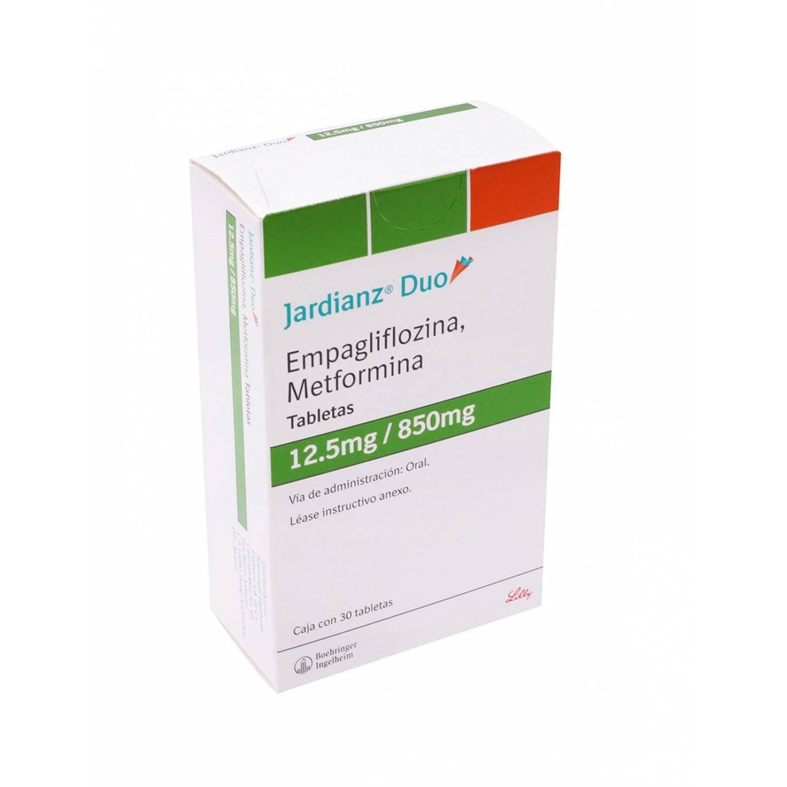 Jardianz Duo 12.5 / 850 mg Caja Con 30 Tabletas 