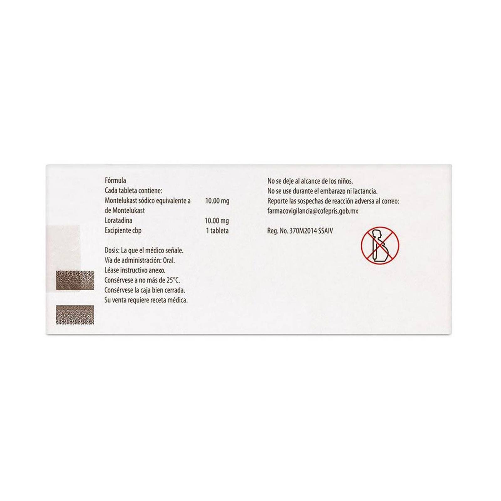 Montaclar 10 / 10 mg Caja Con 15 Tabletas 