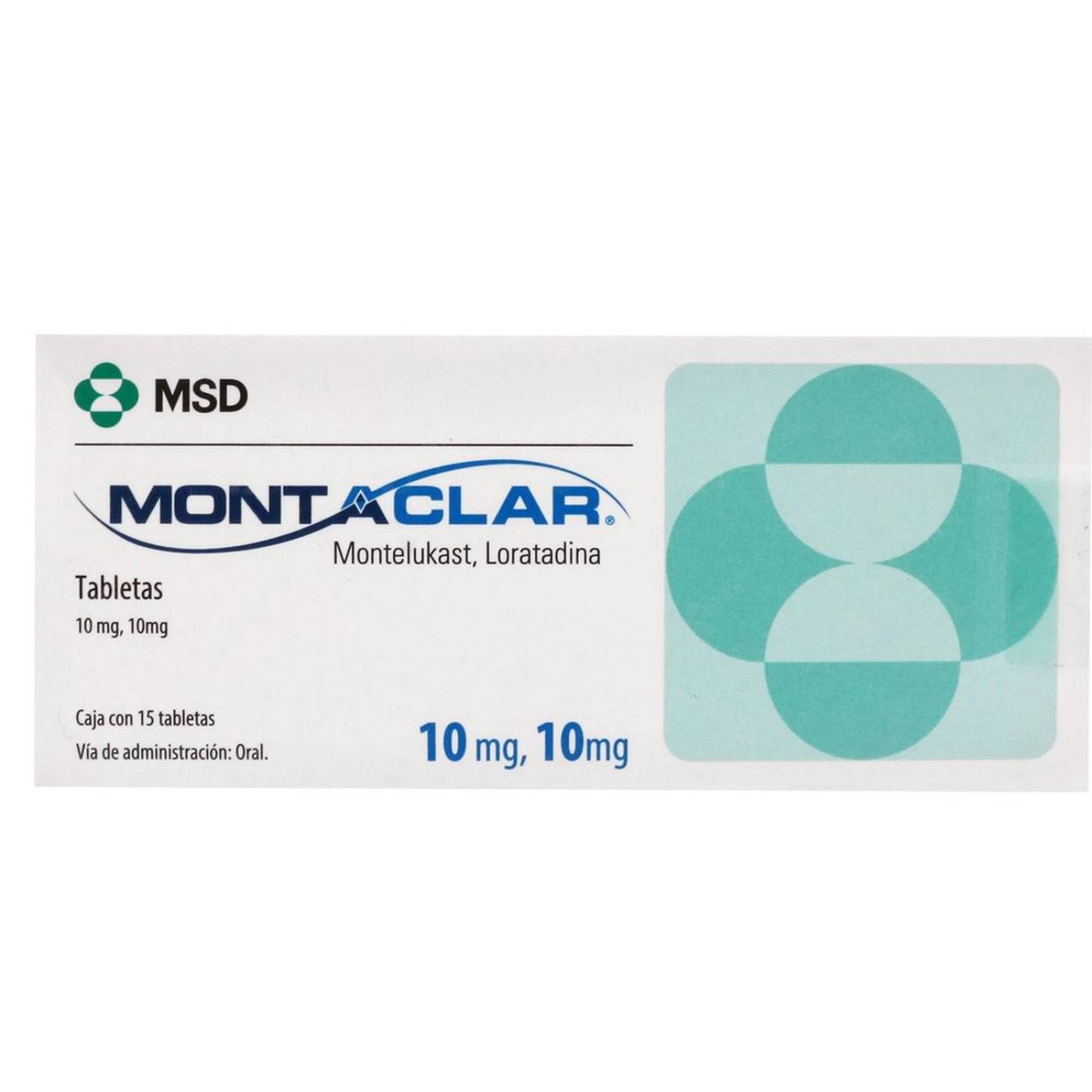Montaclar 10 / 10 mg Caja Con 15 Tabletas 