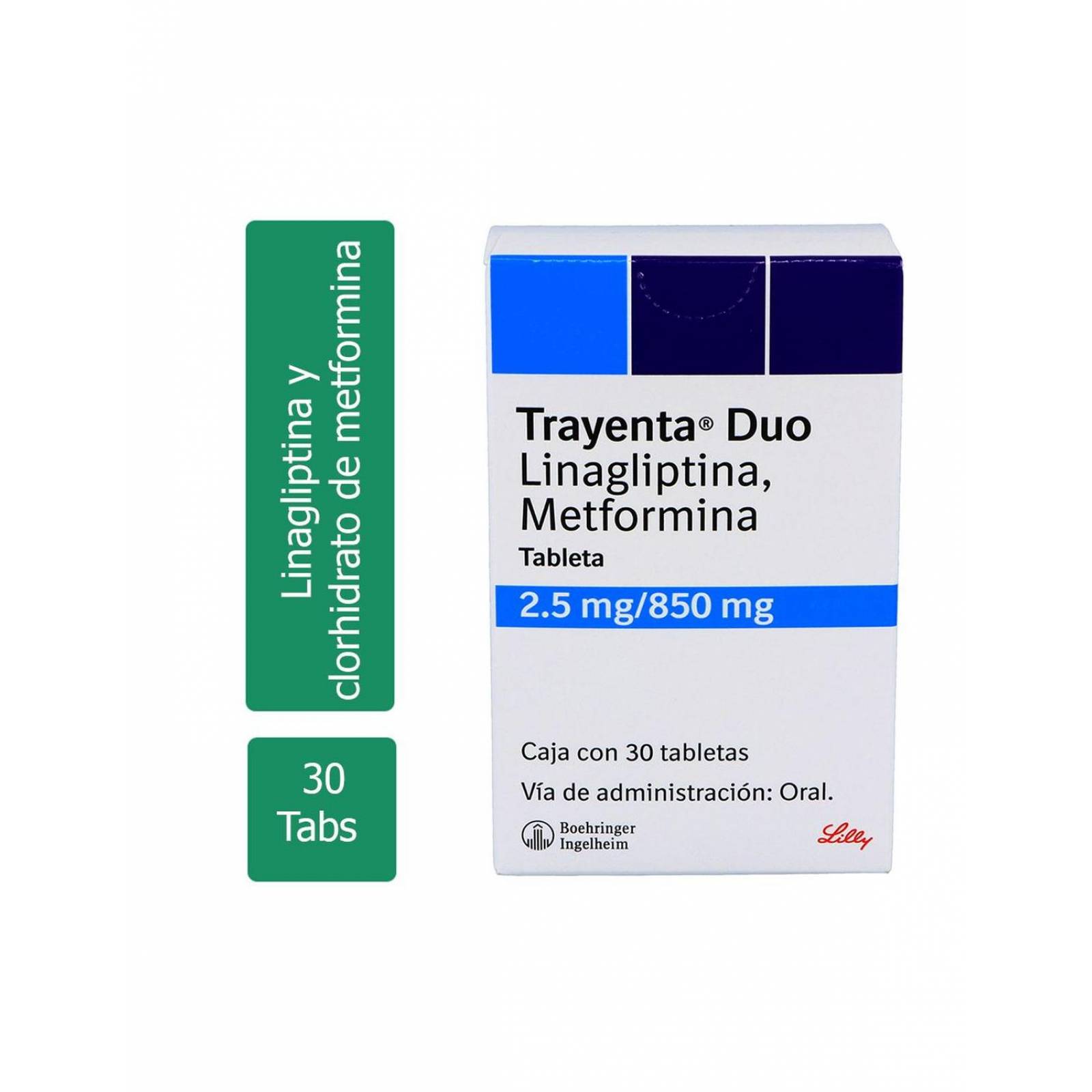 Trayenta Duo 2.5 mg /850 mg Caja Con 30 Tabletas 
