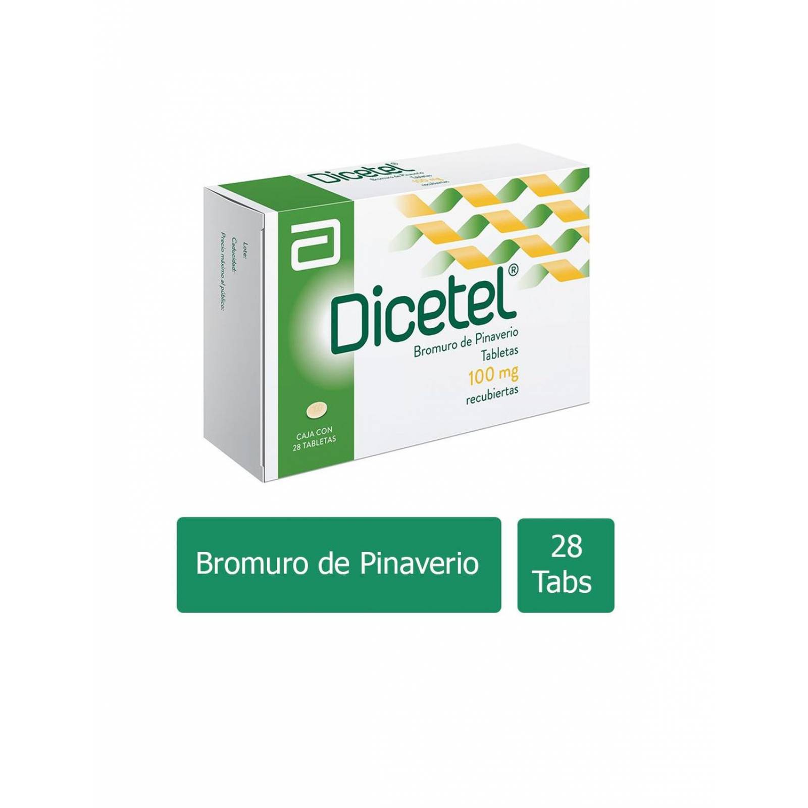 FRM-Dicetel 100 mg Caja Con 28 Tabletas 
