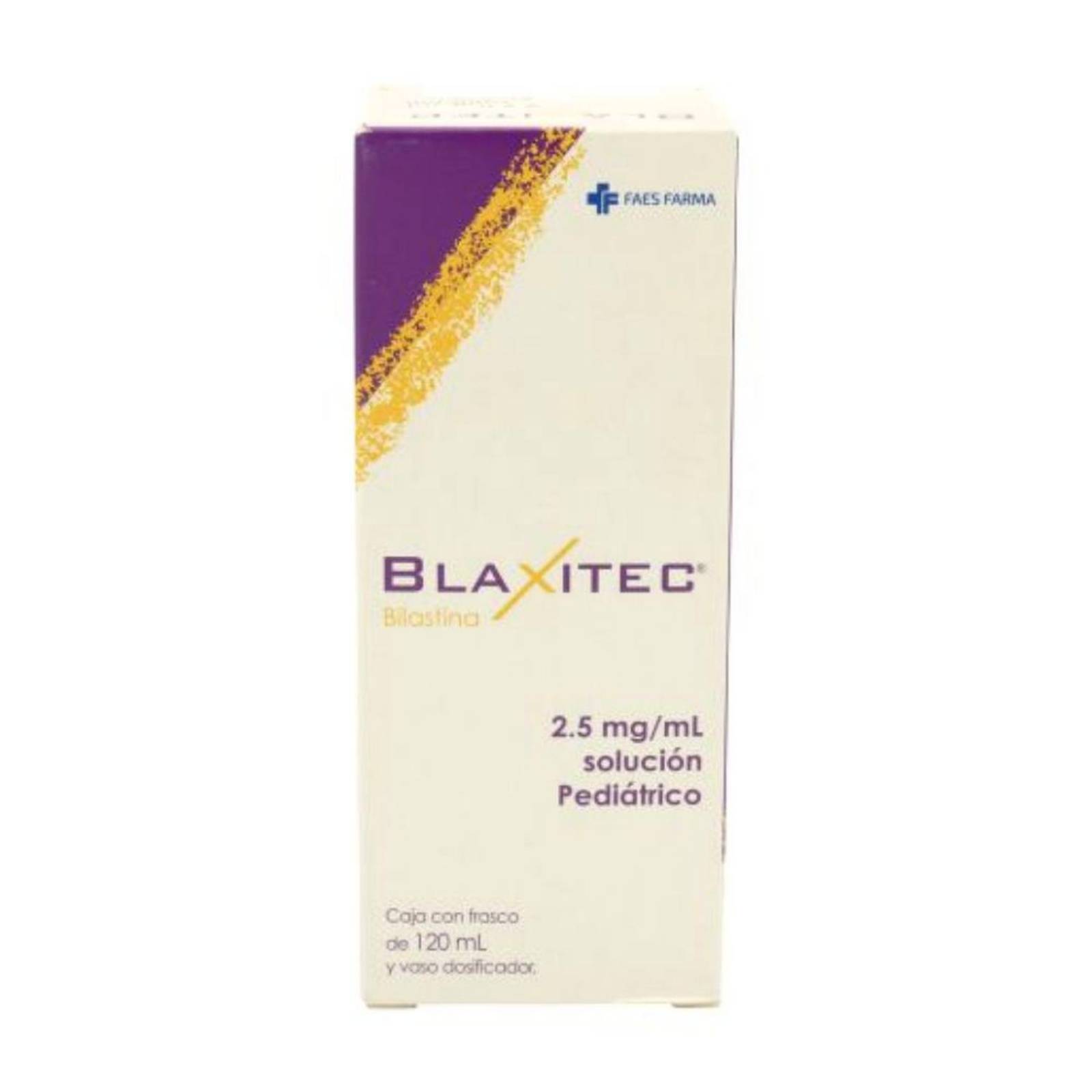 Blaxitec Solución Pediátrica 2.5 mg Caja Con Frasco Con 120 mL 