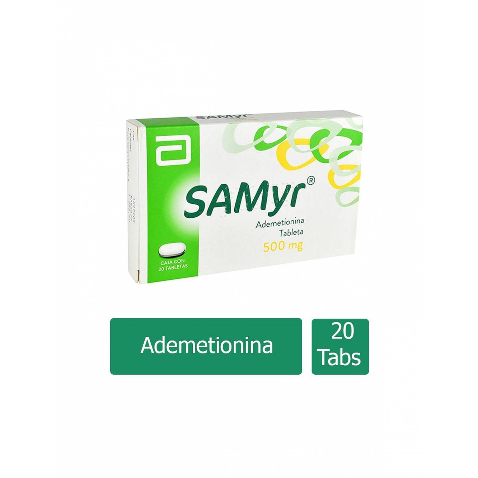 Samyr 500 mg Caja Con 20 Tabletas 