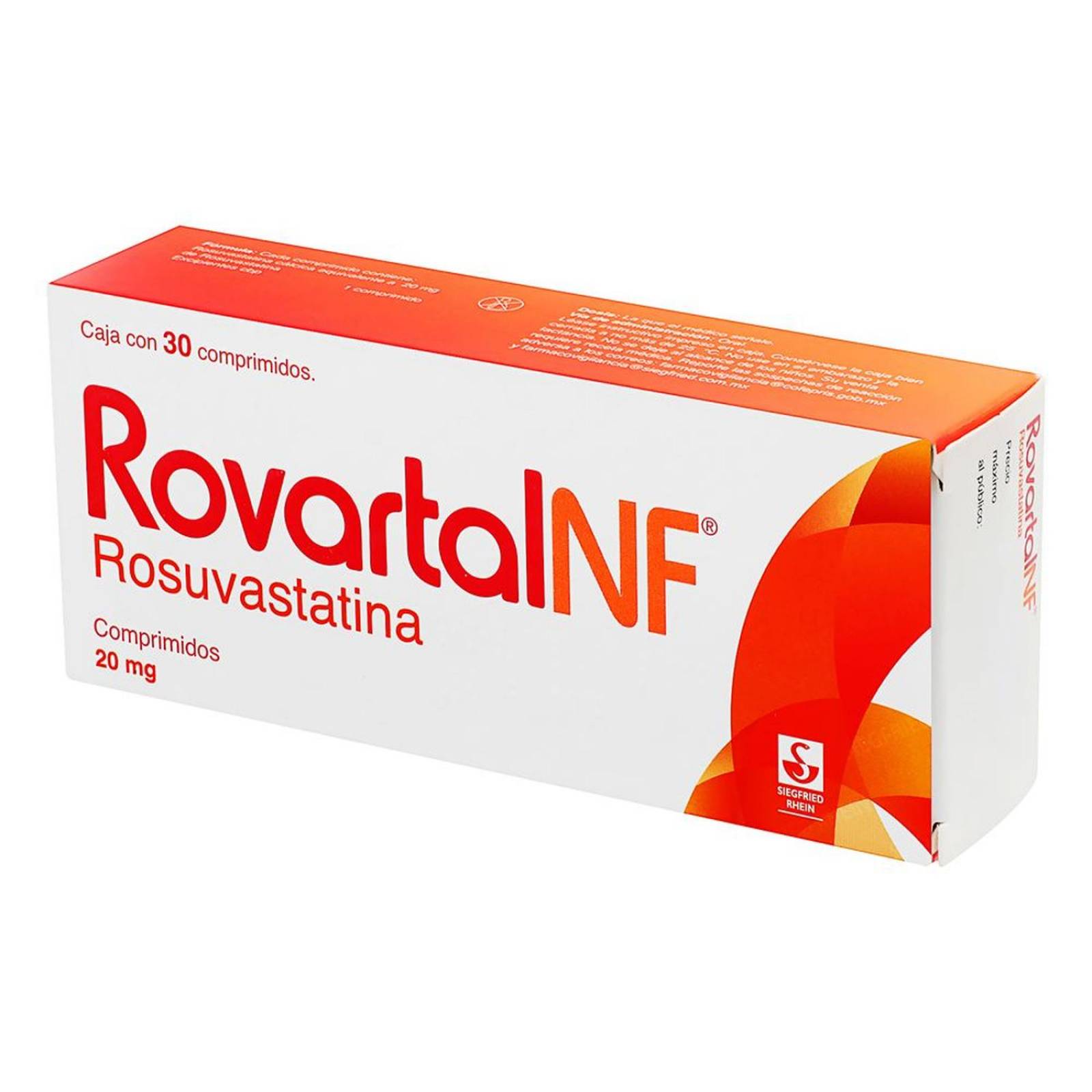 Rovartal NF 20 mg Caja 30 comprimidos 