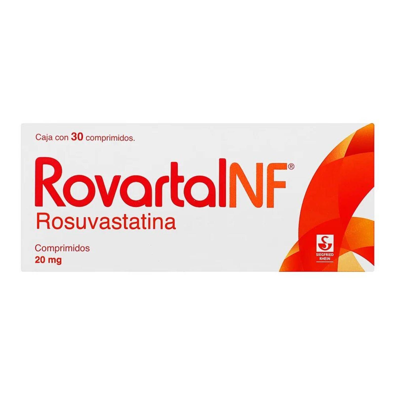Rovartal NF 20 mg Caja 30 comprimidos 