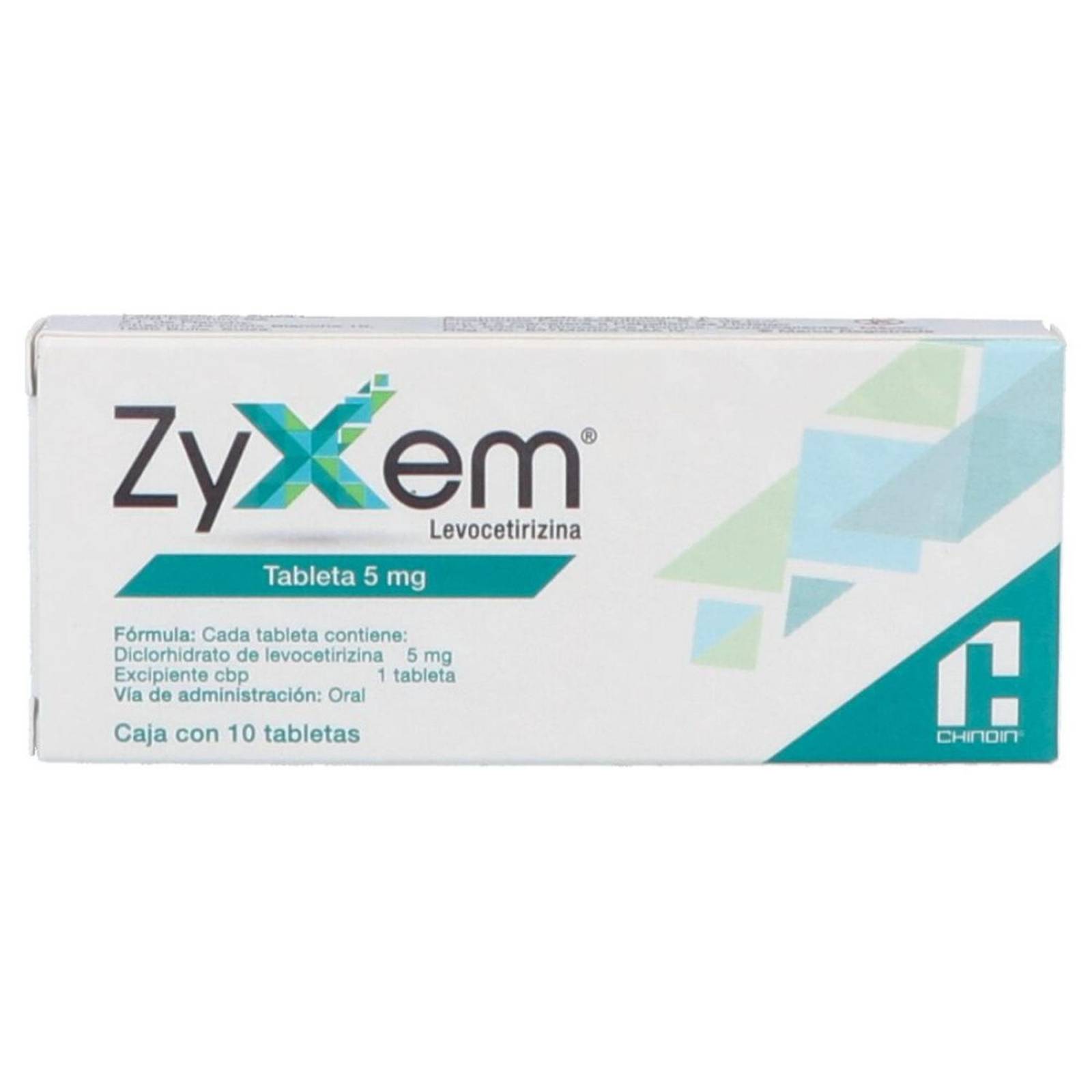 Zyxem 5 mg Caja Con 10 Tabletas 