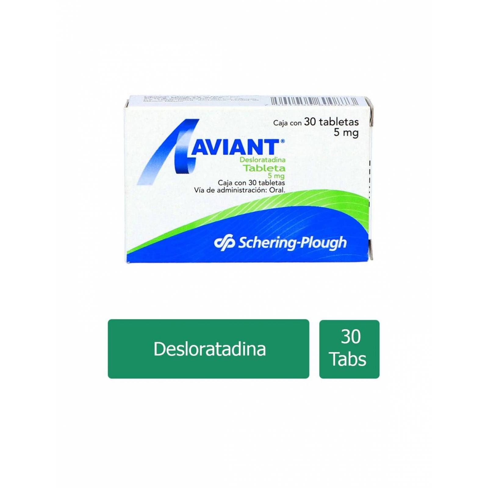 Aviant 5 mg Caja Con 30 Tabletas 
