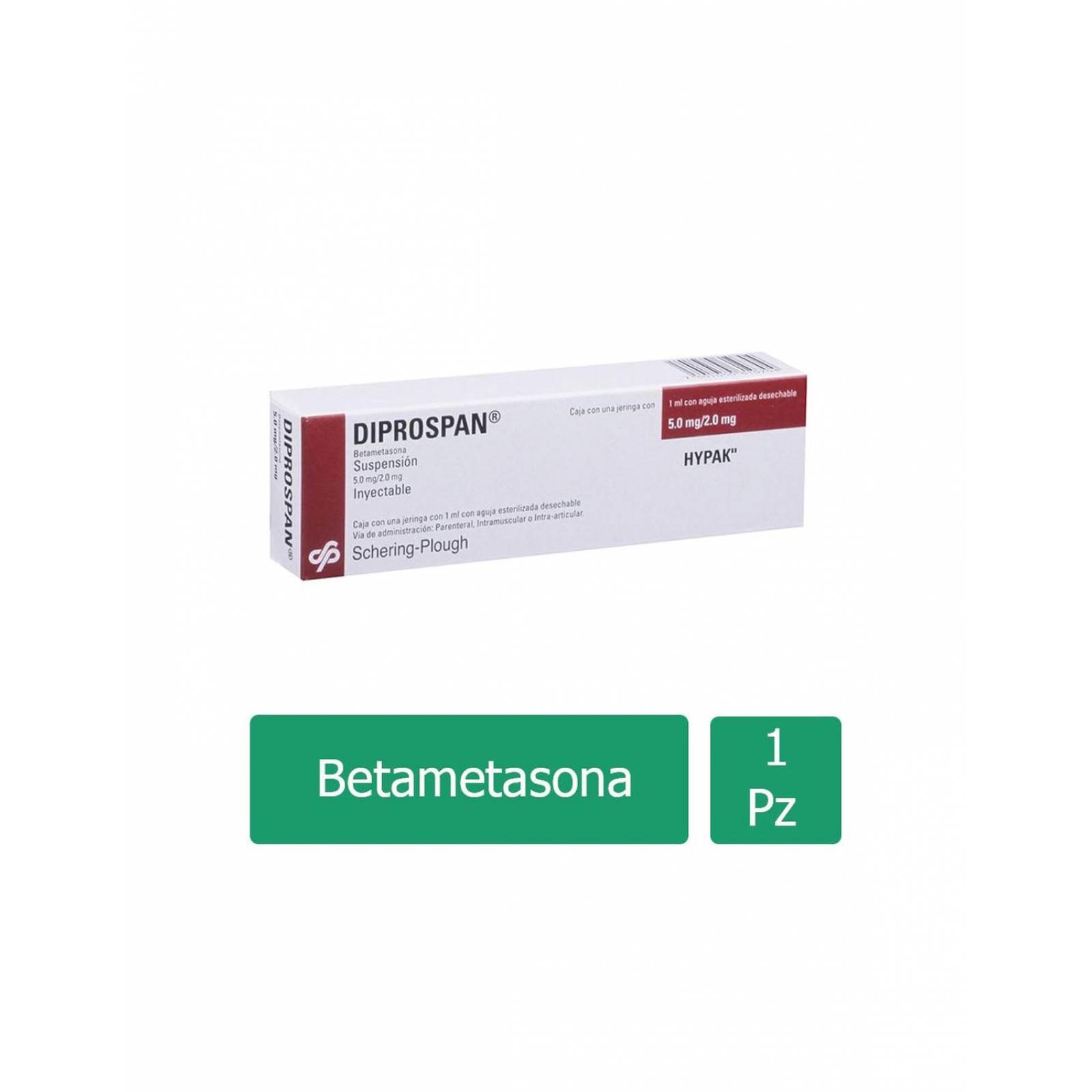 Diprospan 0.5 mg / 2.0 mg Caja Con 1 Jeringa Prellenada Con 1 mL Hypac 