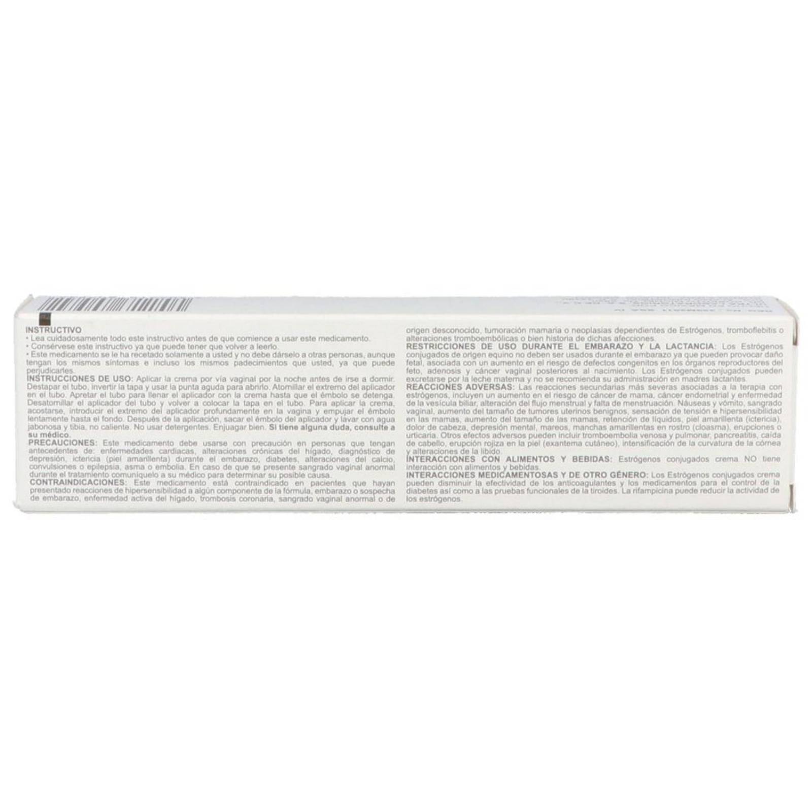 Estrogenos Conjugados 62.5 mg Crema Caja Con Tubo Con 43 g 