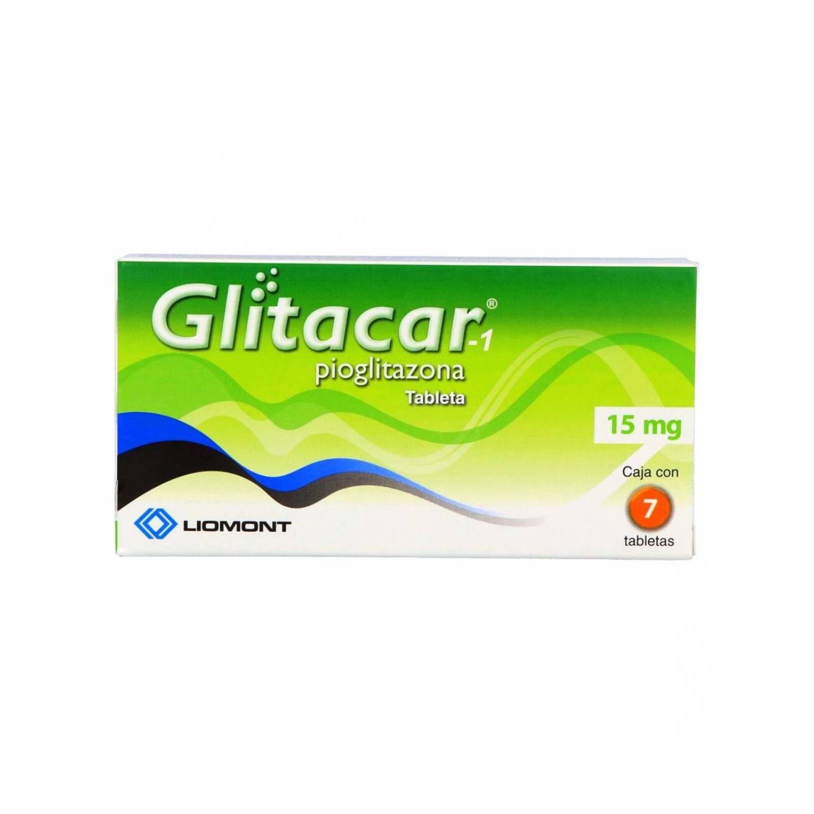 Glitacar-1 15 mg Caja Con 7 Tabletas 