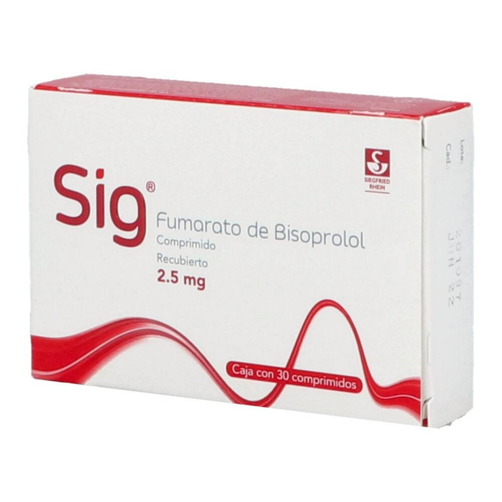 Sig 2.5 mg Con 30 Comprimidos 