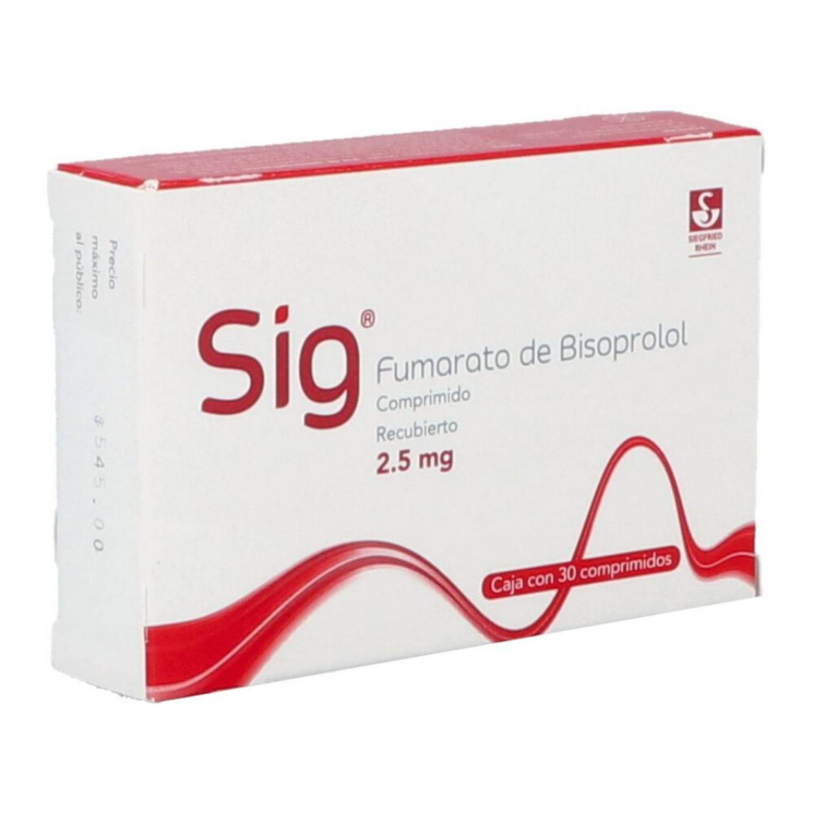 Sig 2.5 mg Con 30 Comprimidos 