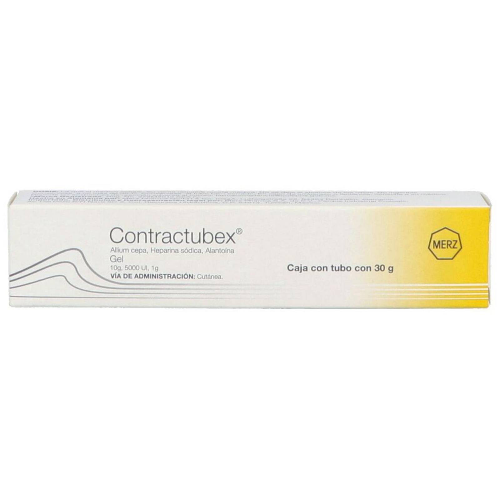 Contractubex Gel 10 g / 500 UI / 1 g Caja Con Tubo Con 30 g 