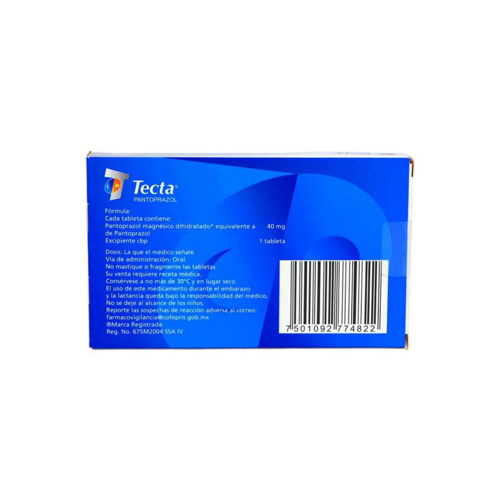 Tecta 40 mg Caja Con 7 Tabletas 