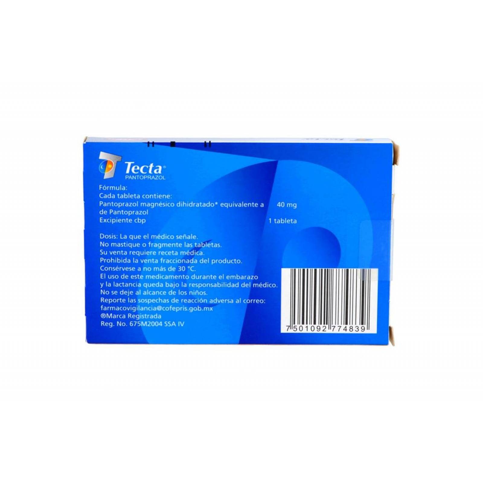 Tecta 40 mg Caja Con 14 Tabletas 