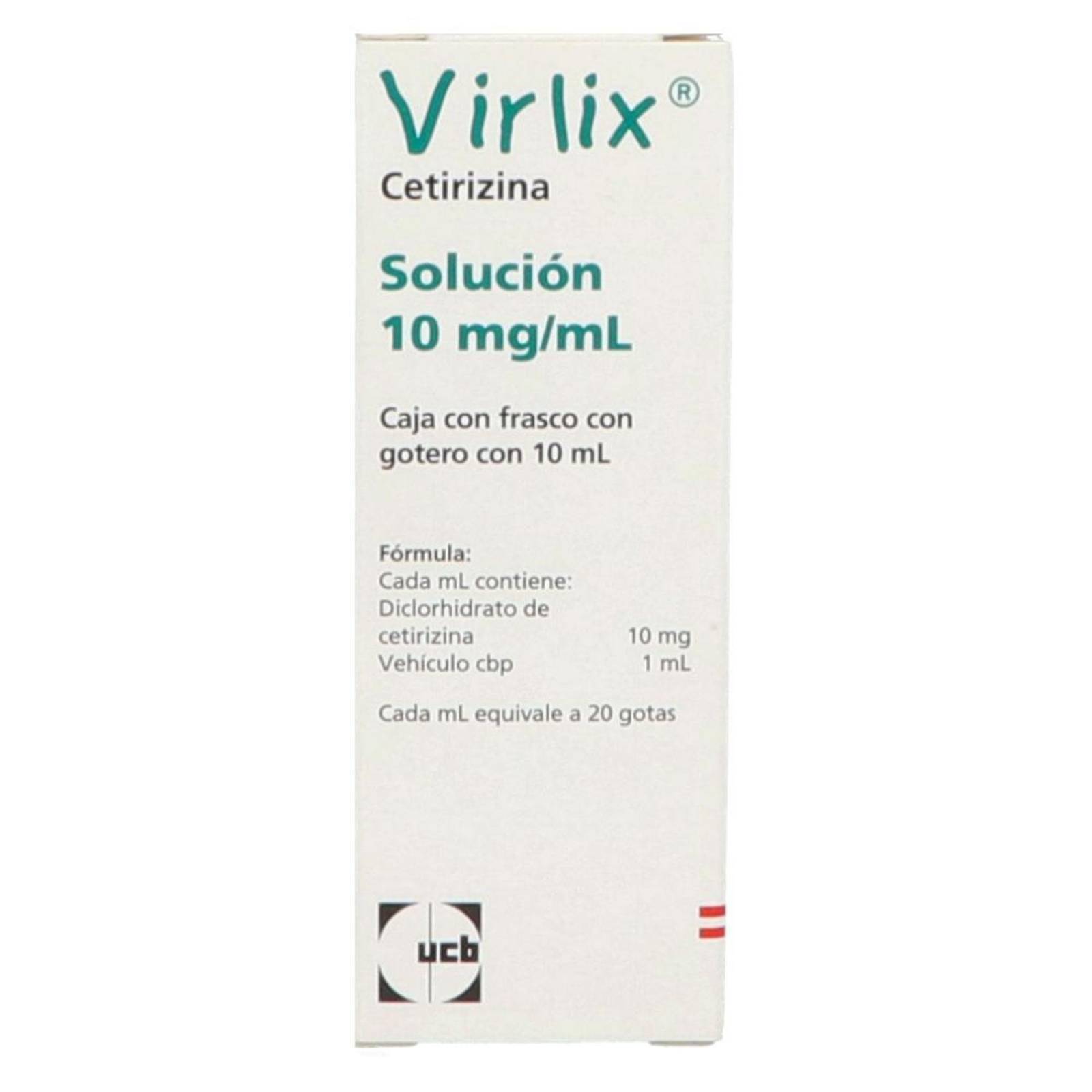 Virlix 10 mg Frasco Gotero Con 10 mL 