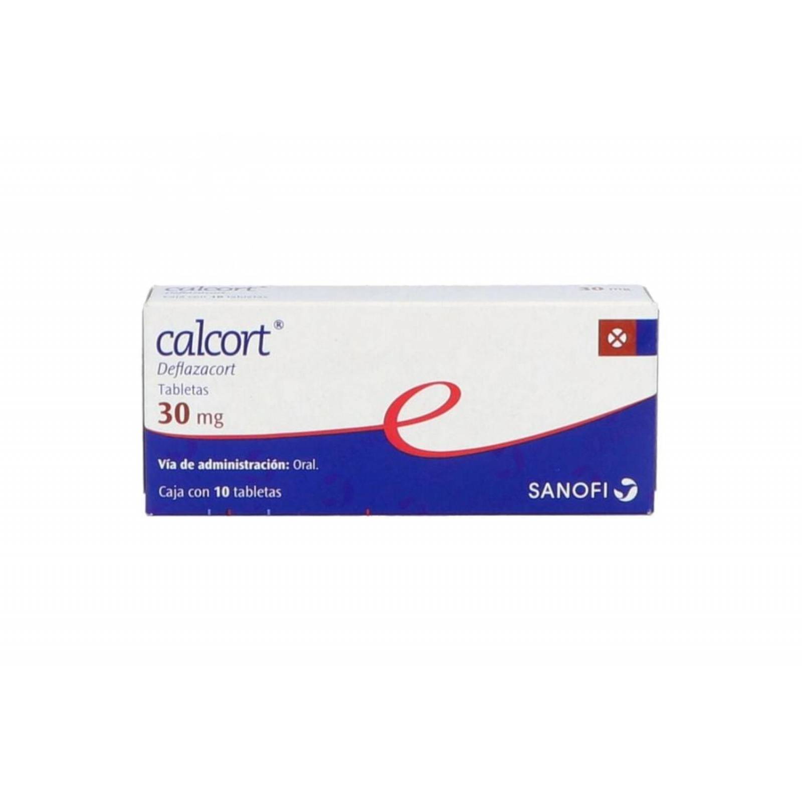 Calcort 30 mg Caja Con 10 Tabletas 