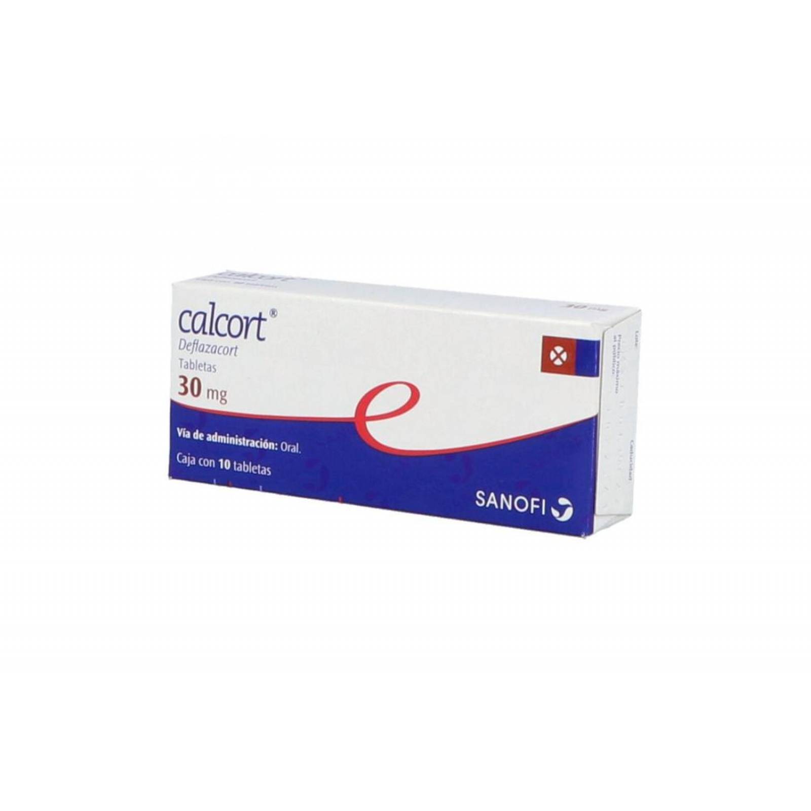 Calcort 30 mg Caja Con 10 Tabletas 