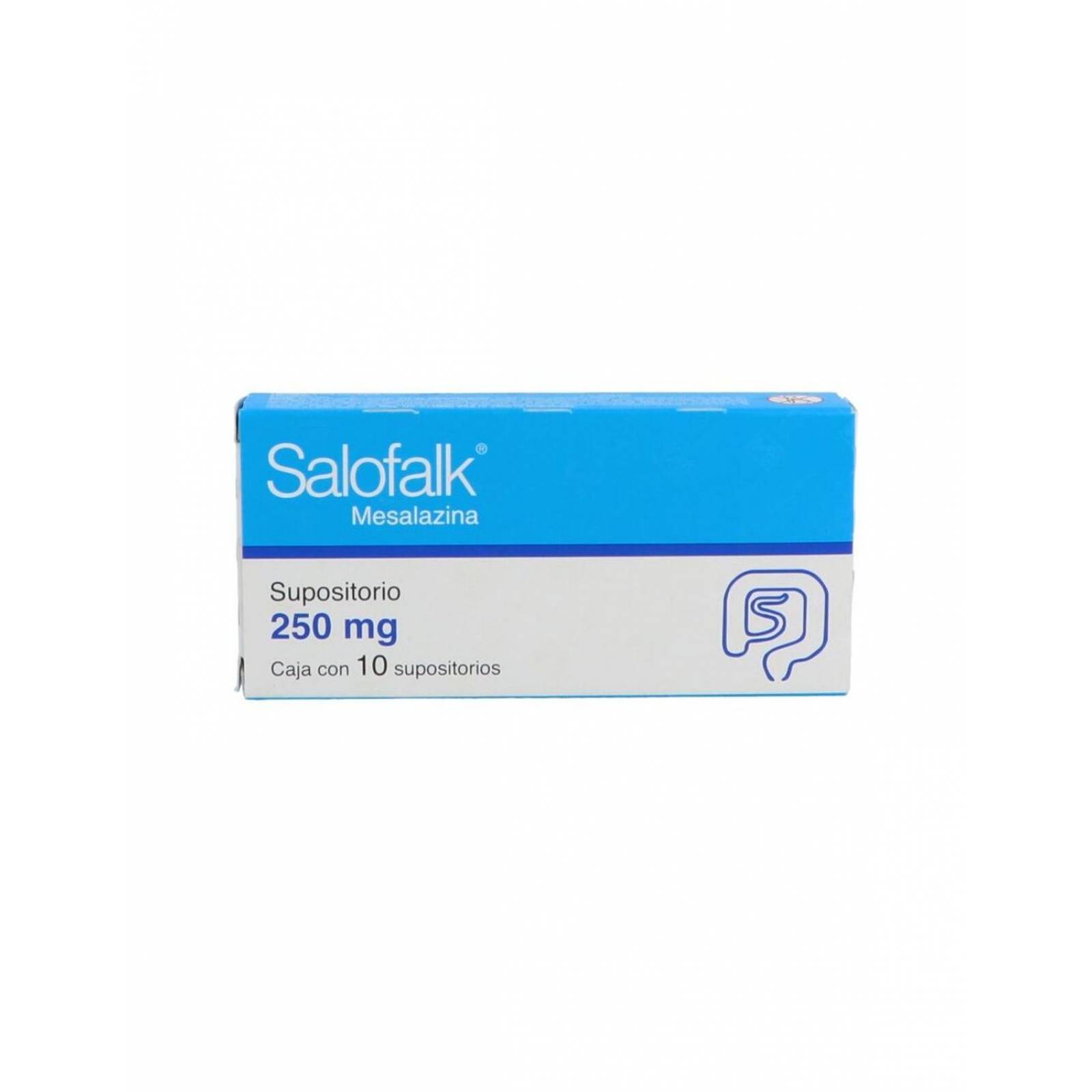 Salofalk Supositorios 250 mg Caja Con 10 Supositorios 