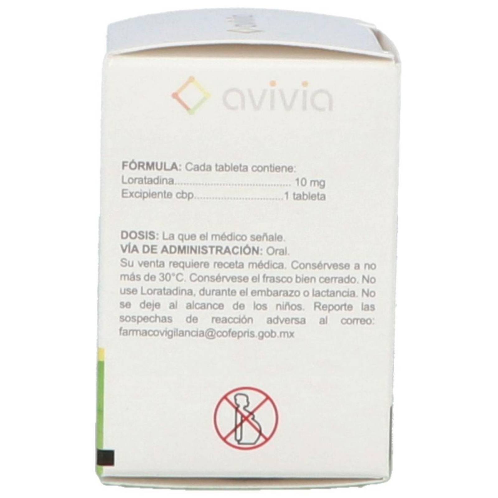 Loratadina 10 mg 20 Tabletas 
