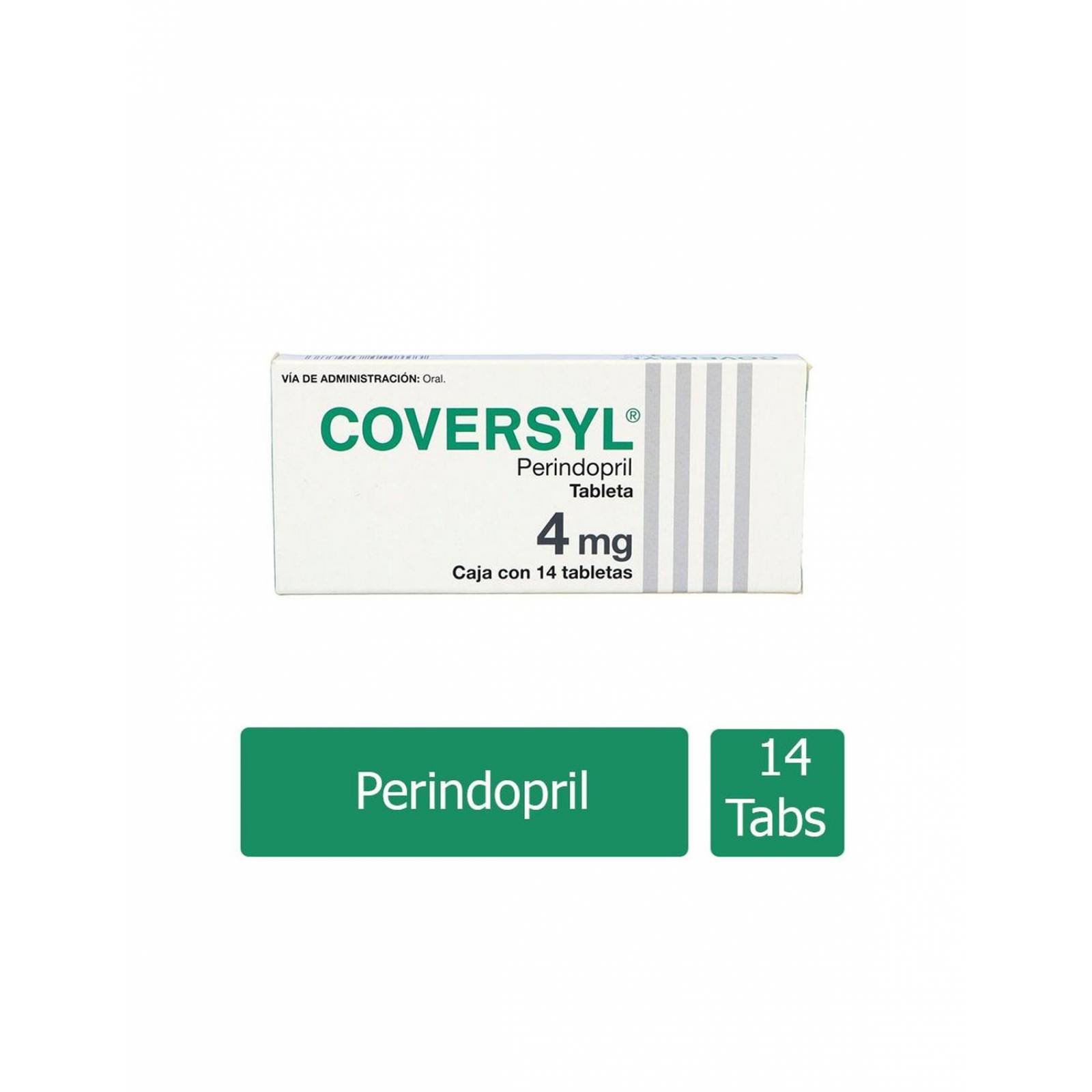 Coversyl 4mg Caja Con 14 Tabletas 