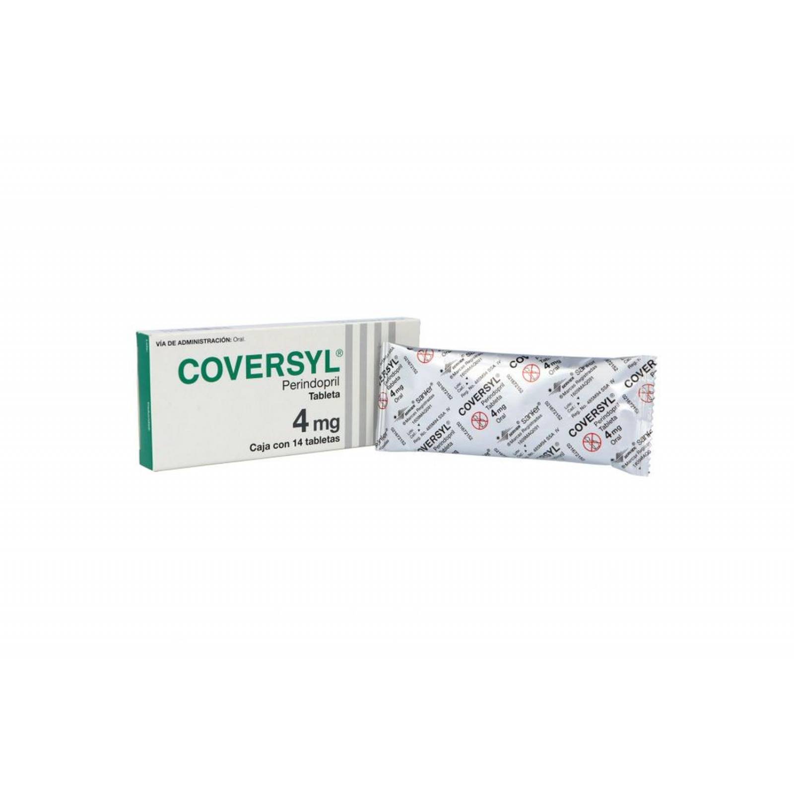 Coversyl 4mg Caja Con 14 Tabletas 