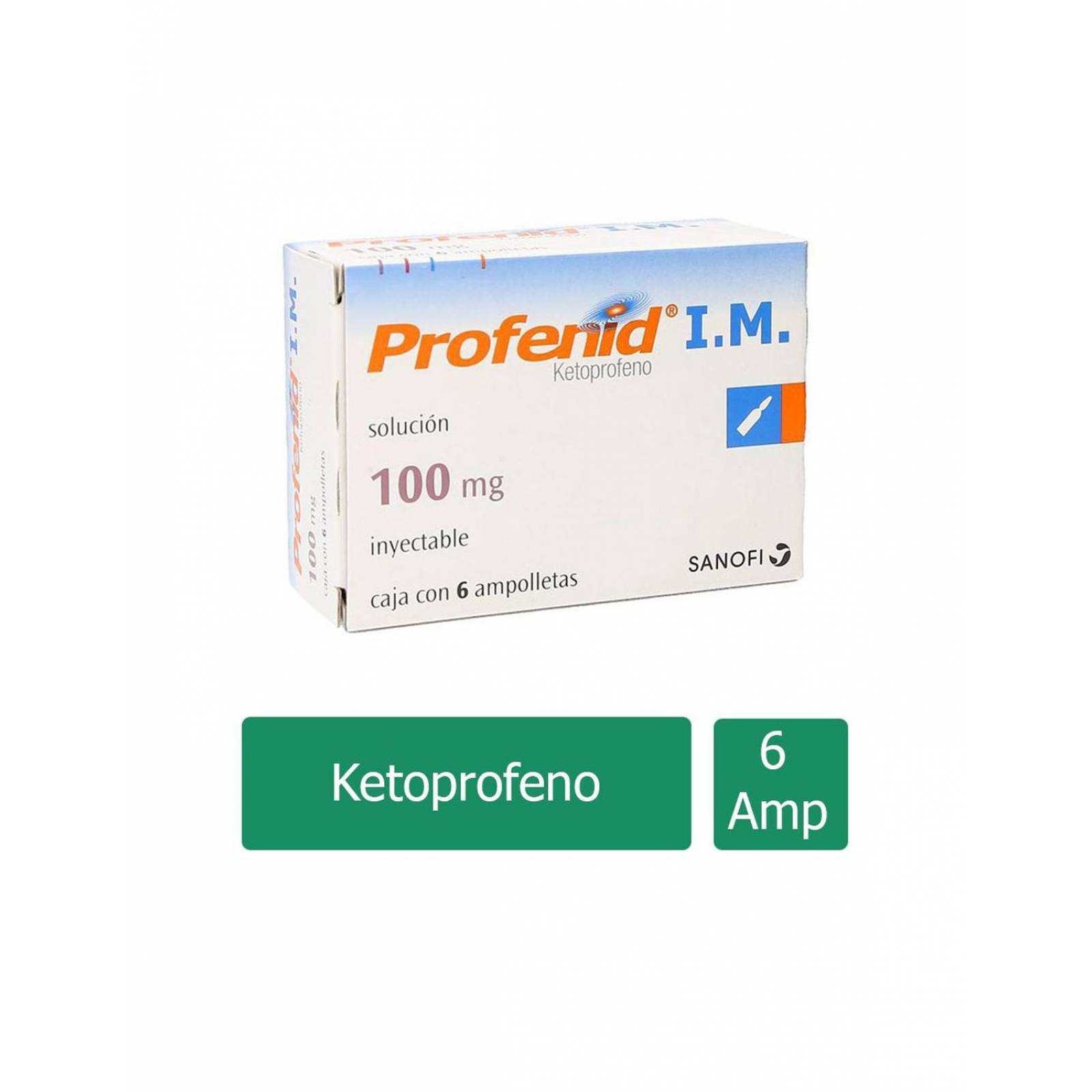 Profenid I.M 100 mg Caja Con 6 Ampolletas 